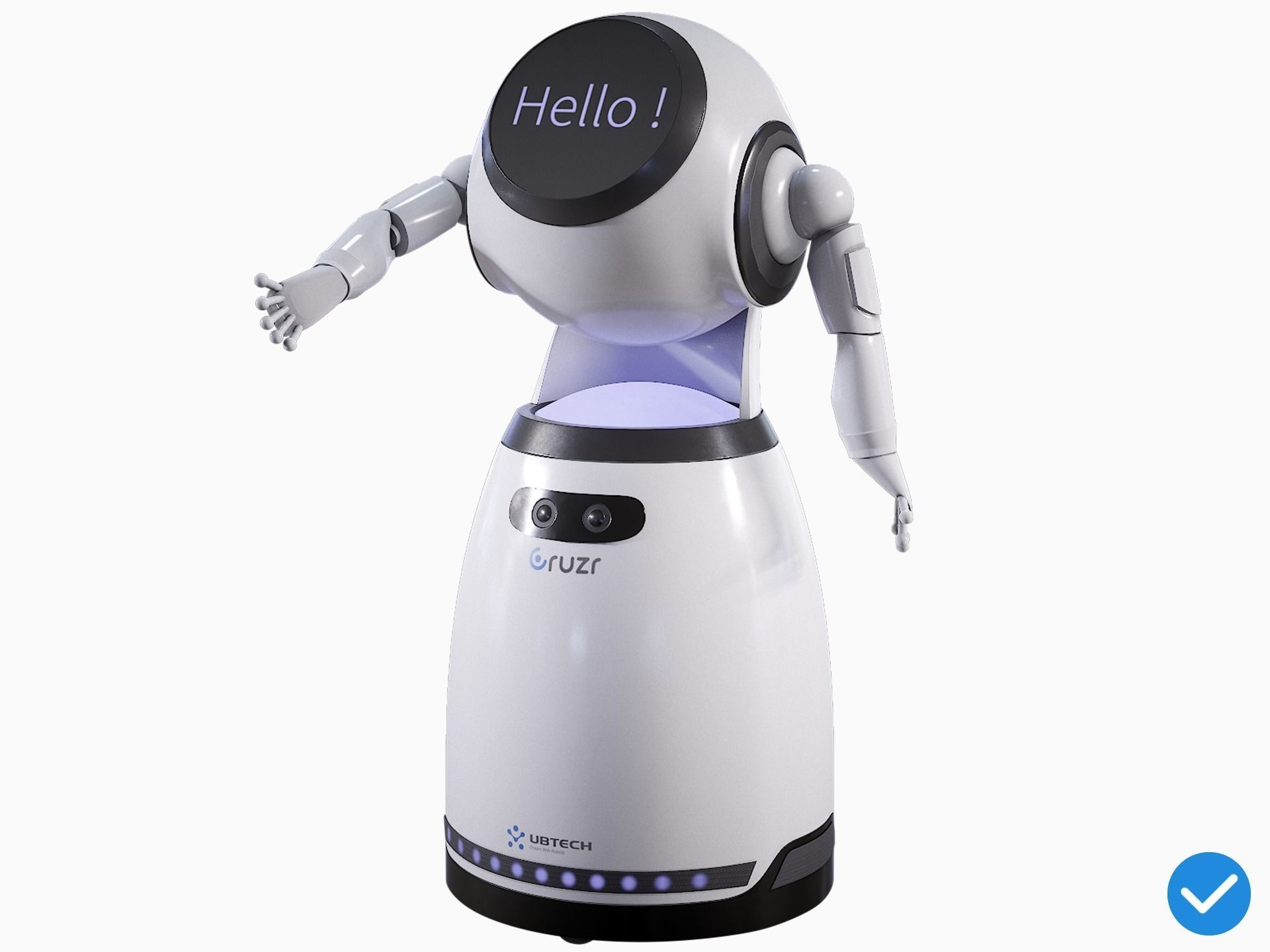 3D model Robot Cruzr Gameready PBR VR / AR / low-poly | CGTrader