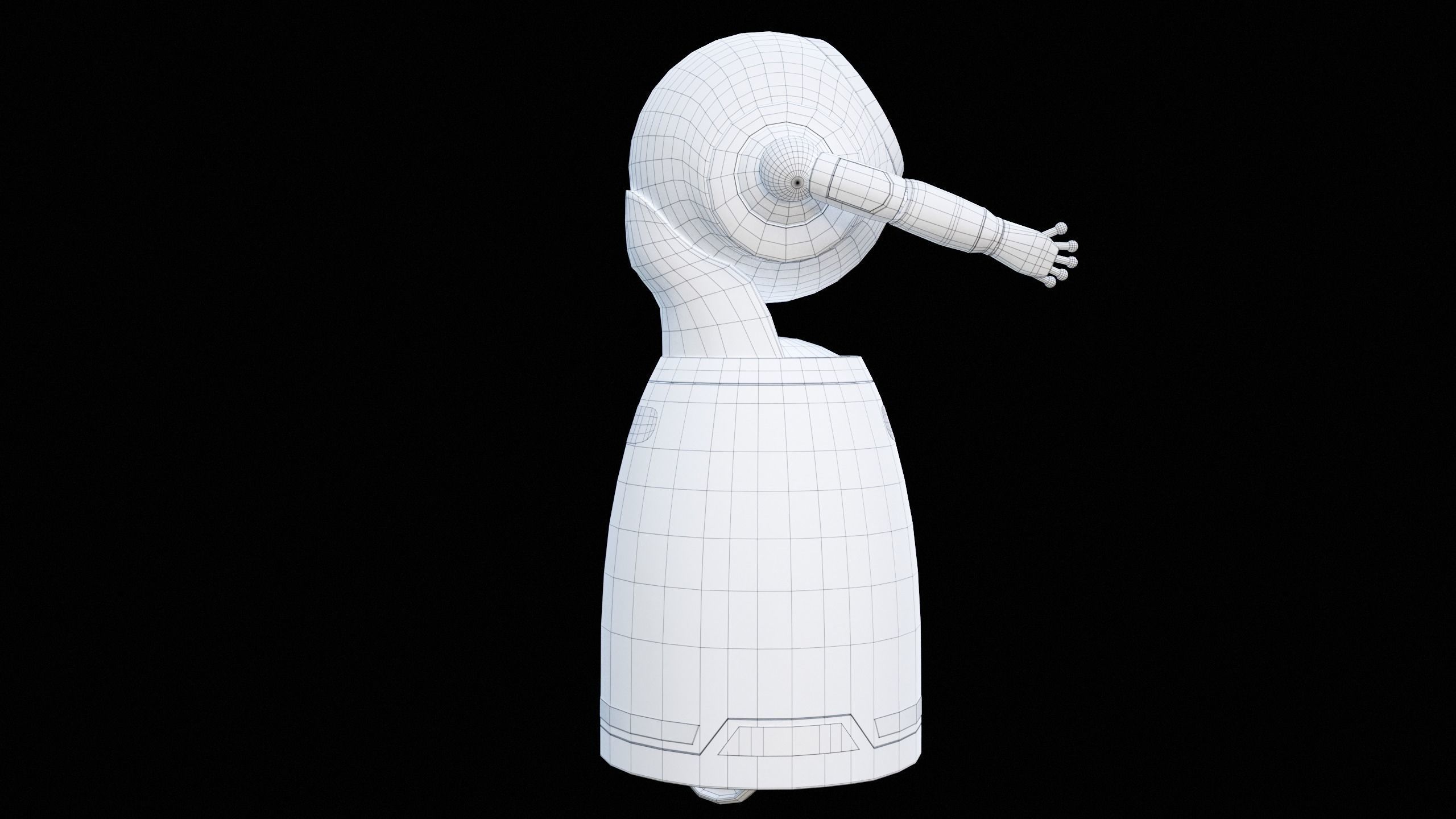 Robot Cruzr Gameready PBR Low-poly 3D model_26