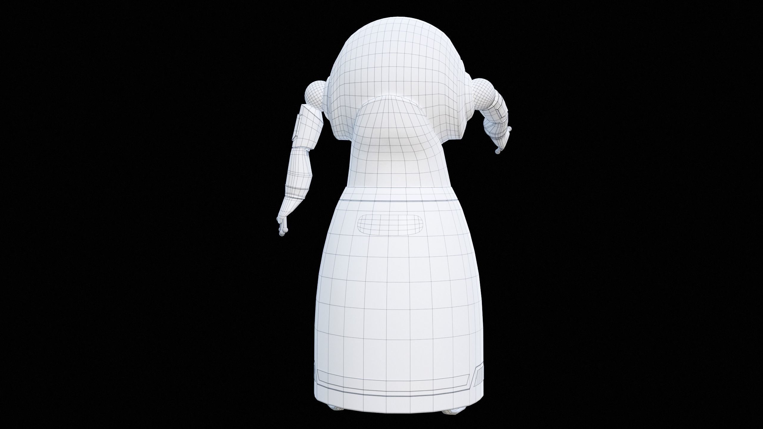 Robot Cruzr Gameready PBR Low-poly 3D model_30