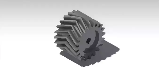Double Helical Gear 3D print model