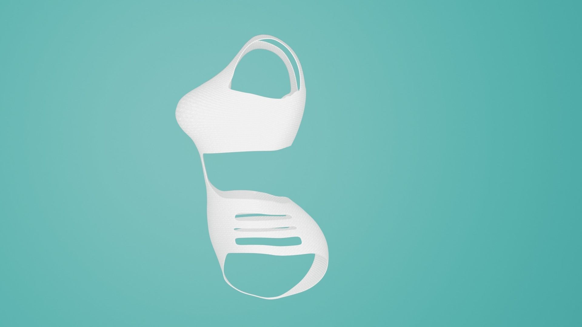 Swimming suit knitted Low-poly 3D model_5