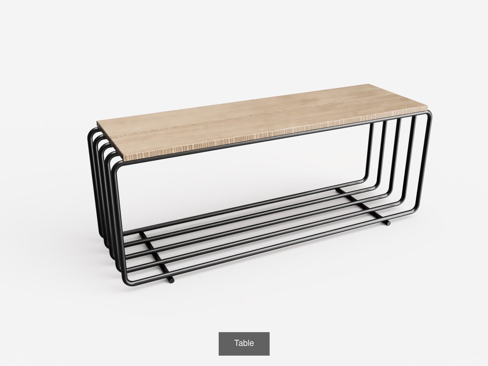 Table collection wooden and metal console _1