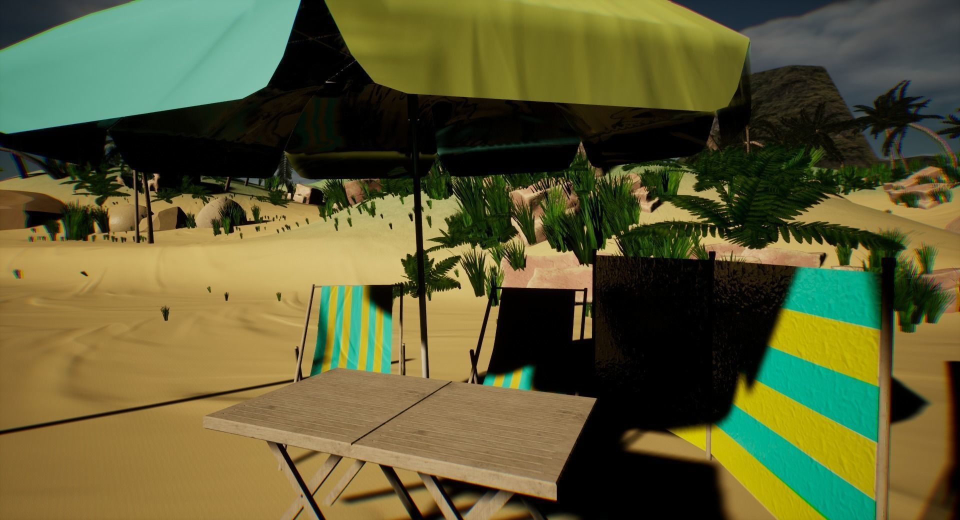 Beach Asset Pack Low-poly 3D model_5