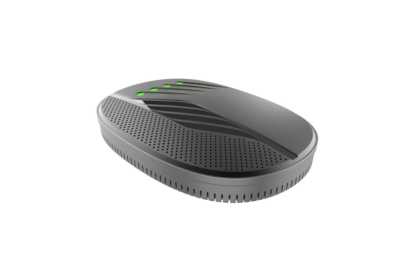 Modem router concept 3D print model_14