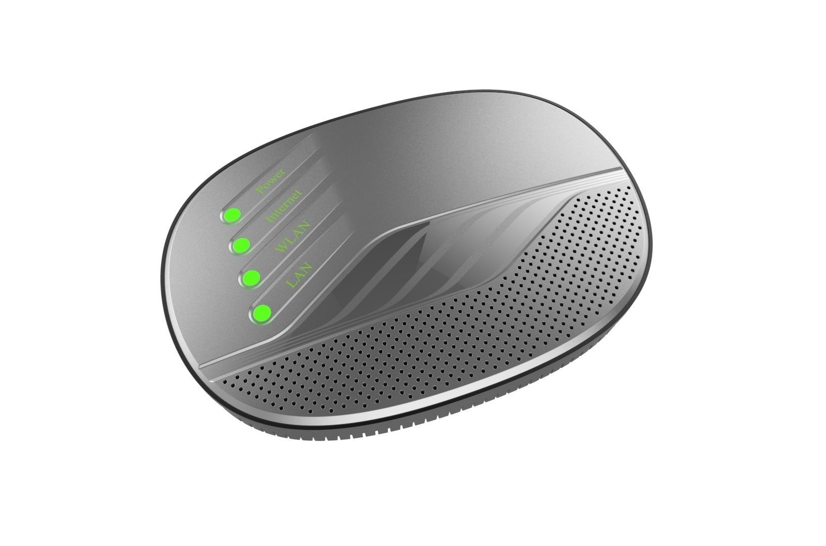 Modem router concept 3D print model_27