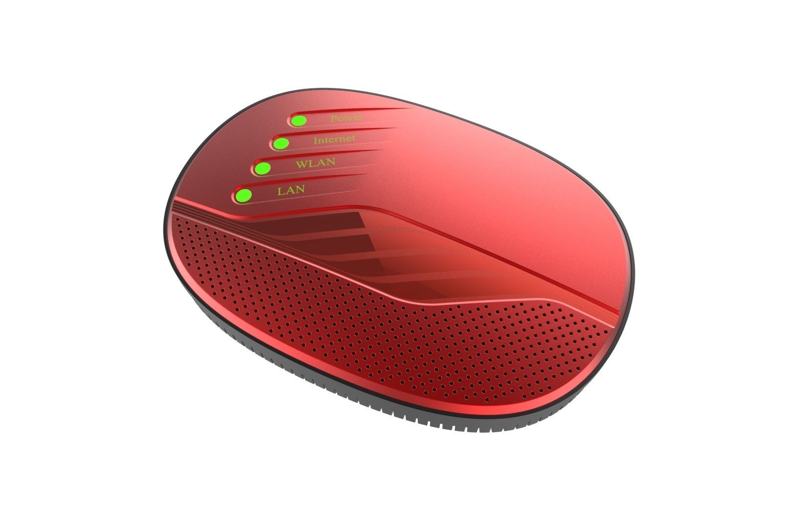 Modem router concept 3D print model_33