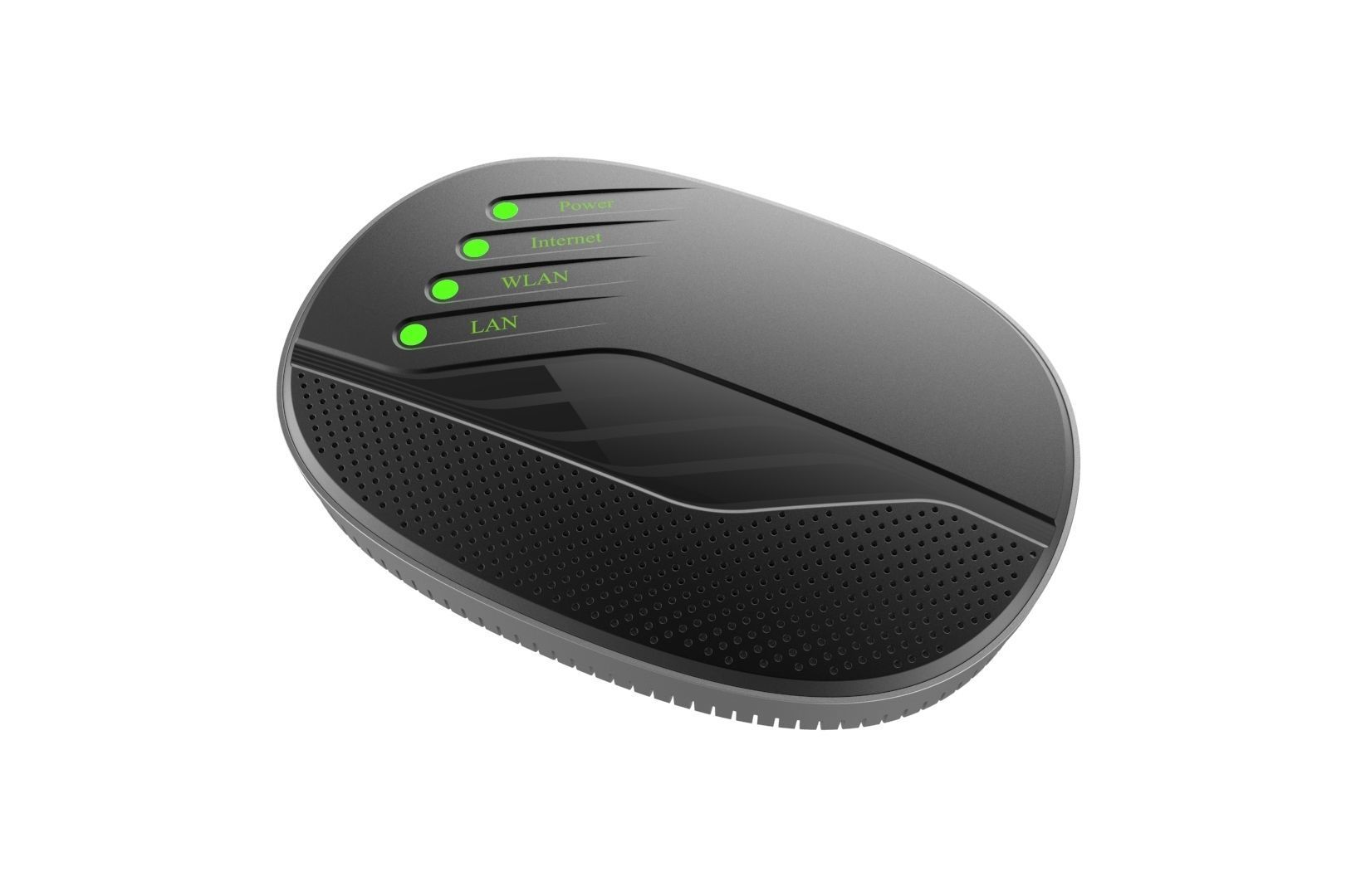 Modem router concept 3D print model_22