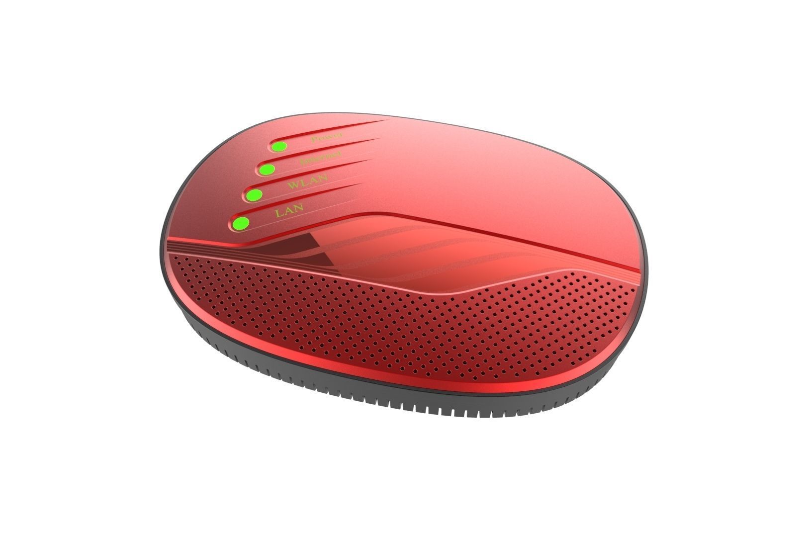 Modem router concept 3D print model_34
