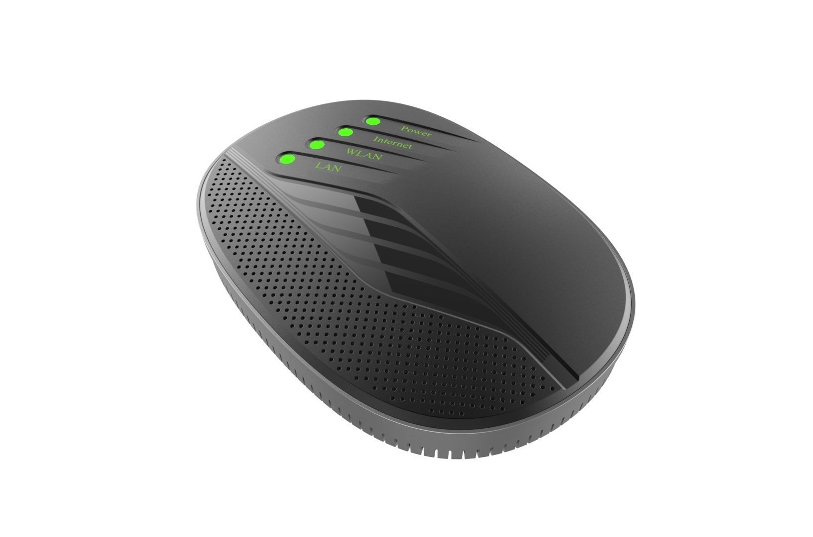 Modem router concept 3D print model_15