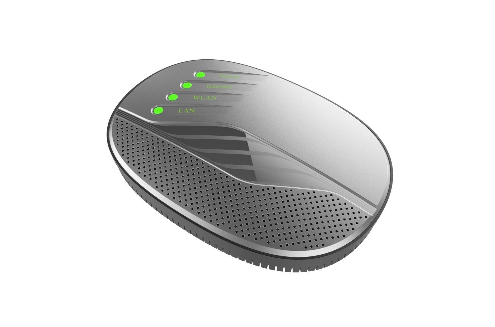 Modem router concept 3D print model_30