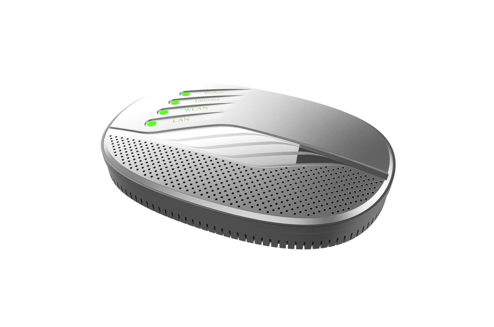 Modem router concept 3D print model_29