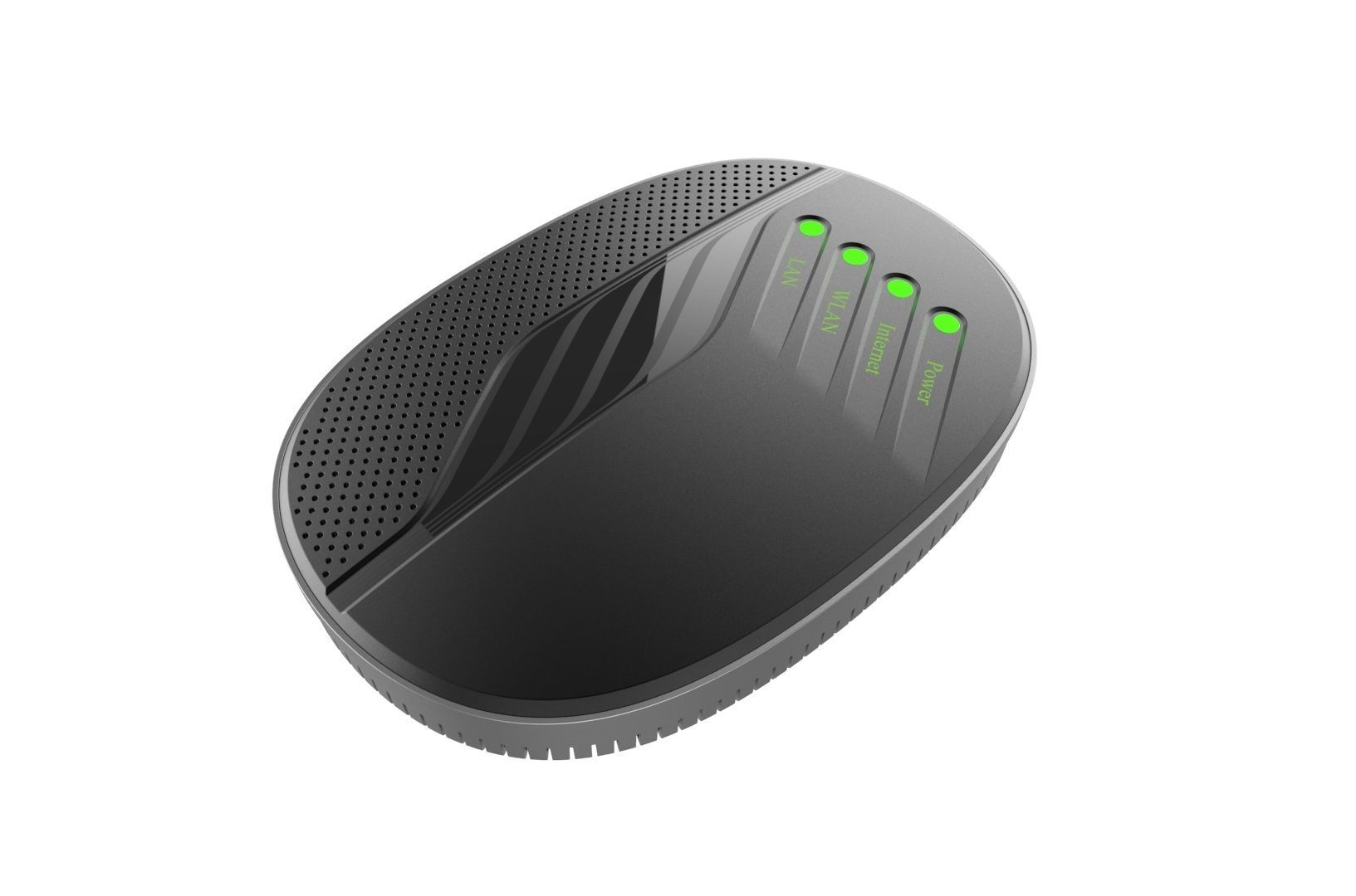 Modem router concept 3D print model_19