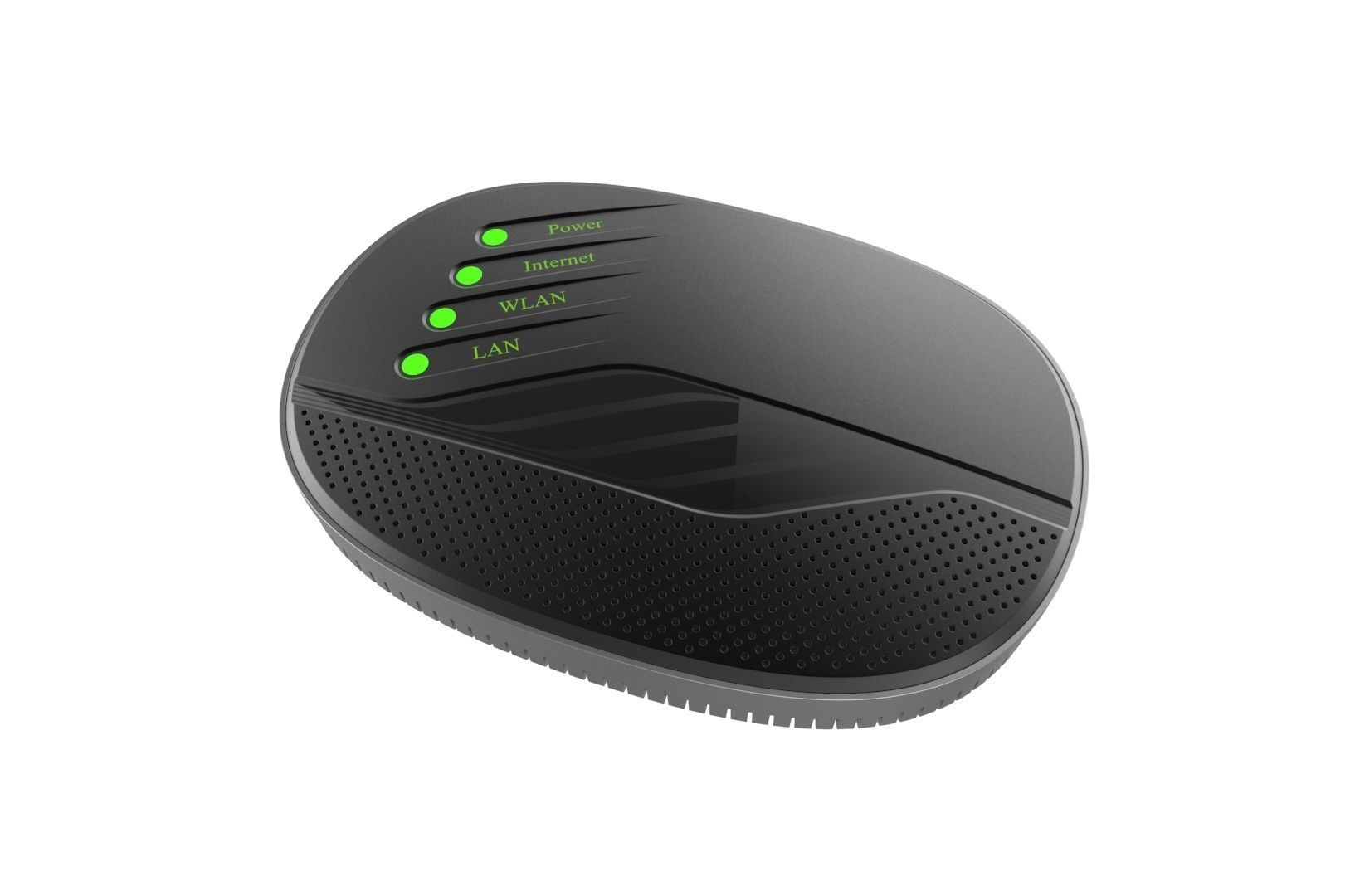 Modem router concept 3D print model_12