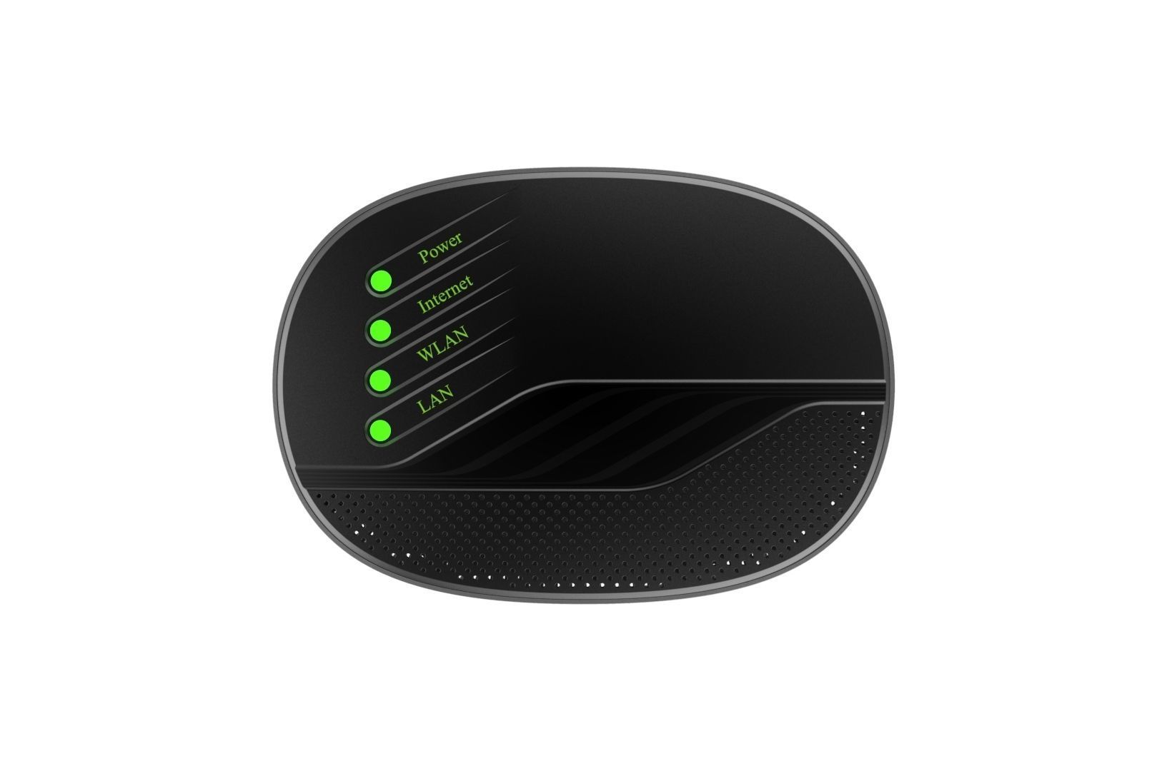 Modem router concept 3D print model_10