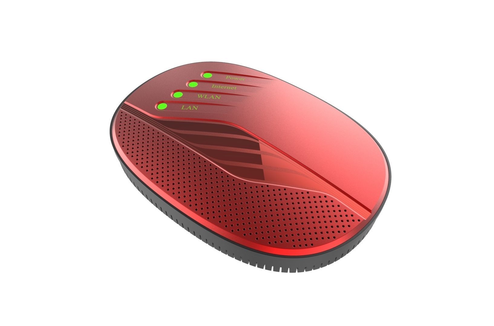 Modem router concept 3D print model_32