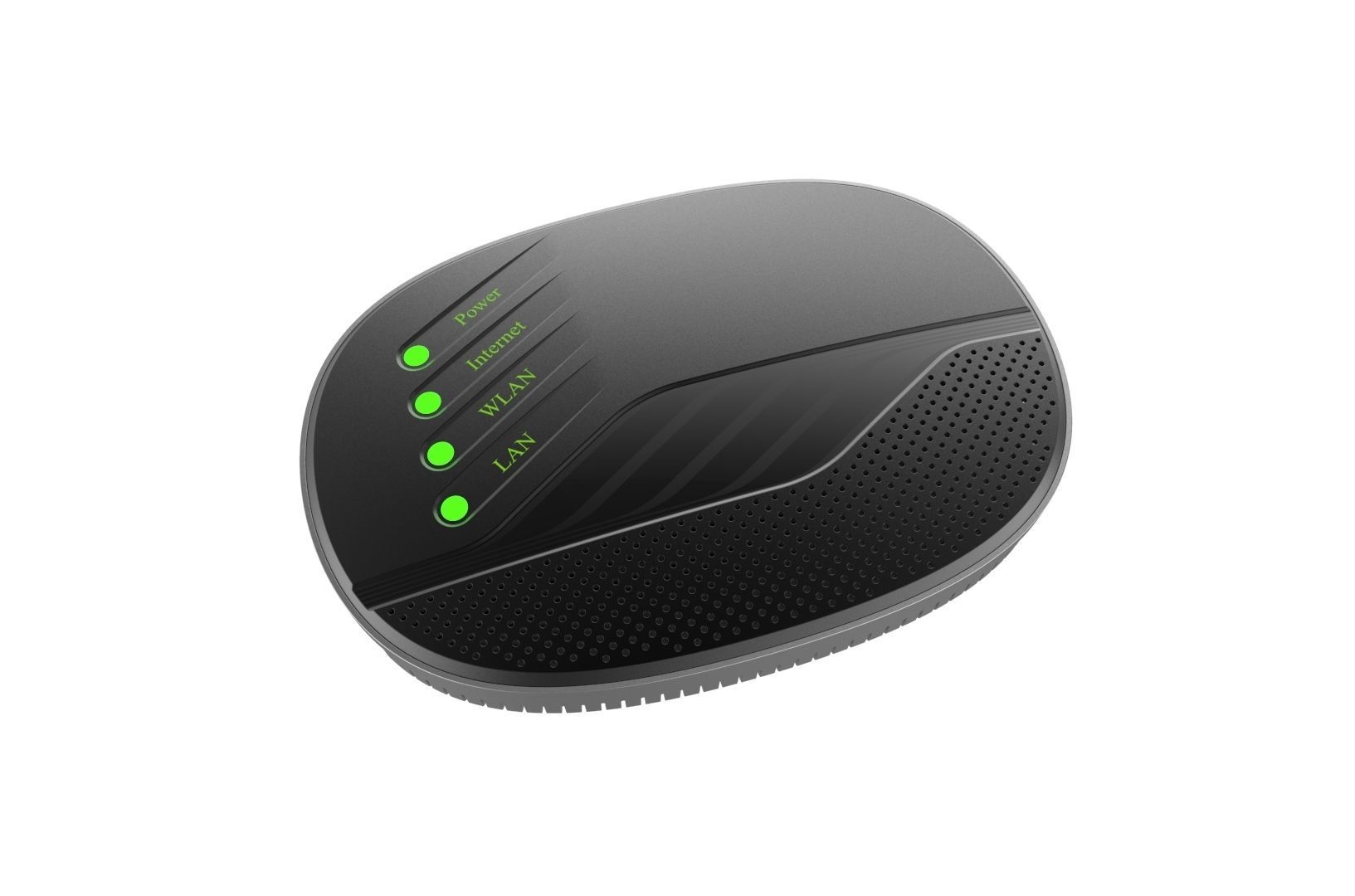 Modem router concept 3D print model_5