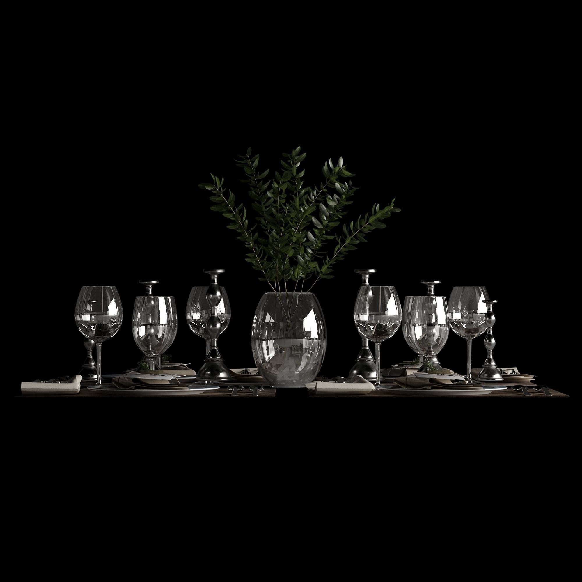 Table setting 01 3D model_47