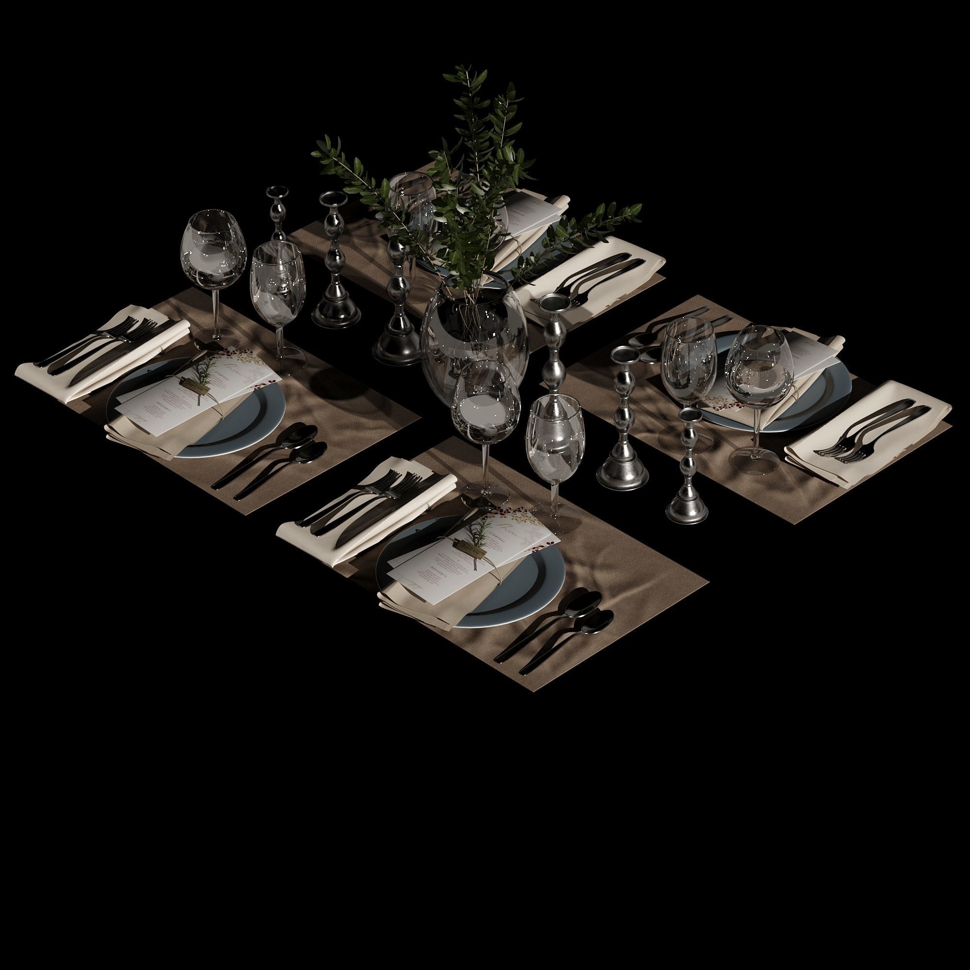 Table setting 01 3D model_31