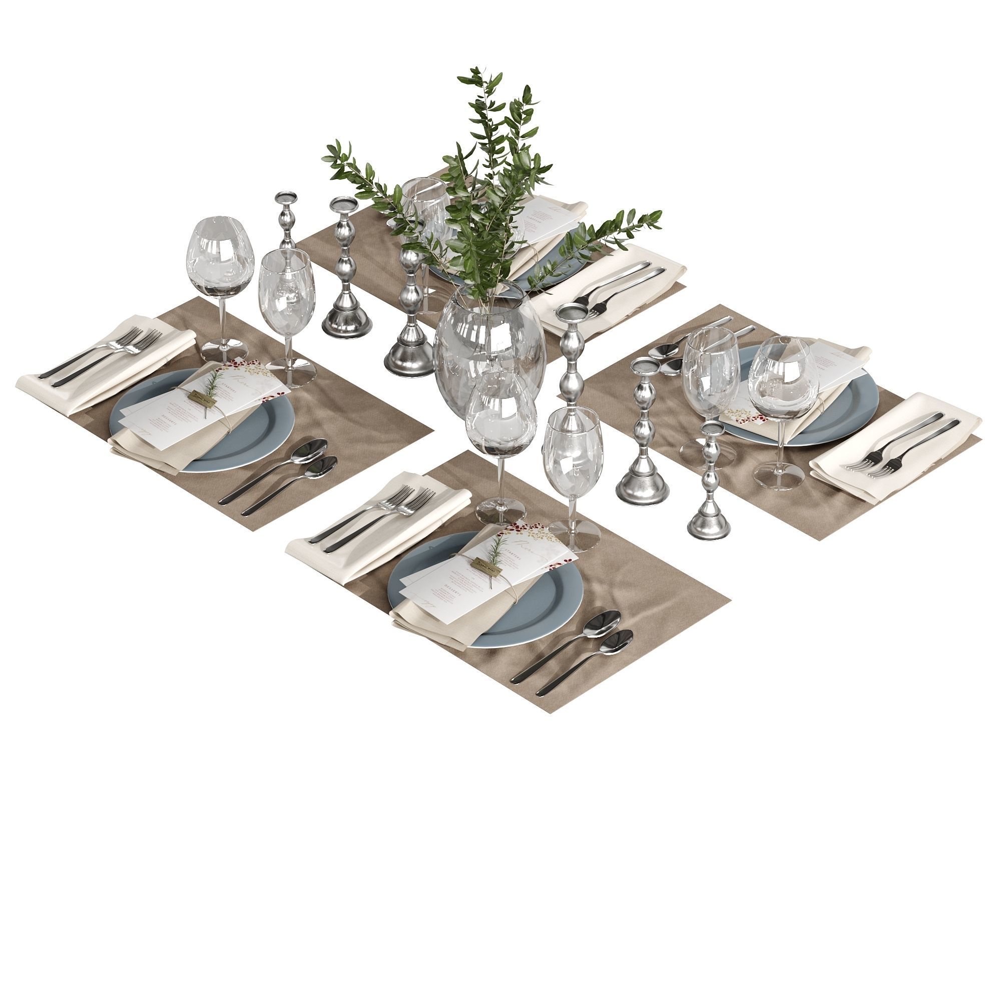 Table setting 01 3D model_11