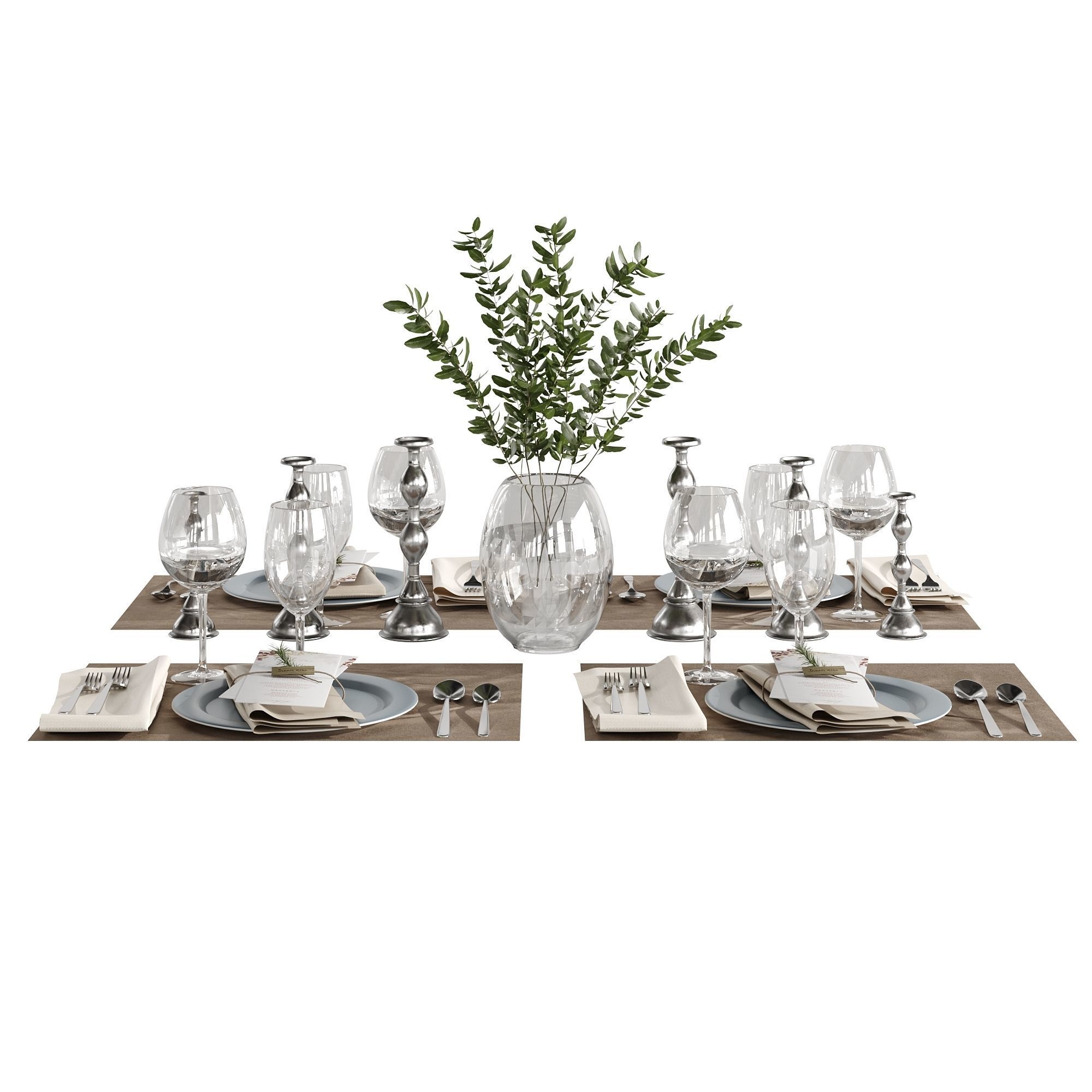Table setting 01 3D model_3