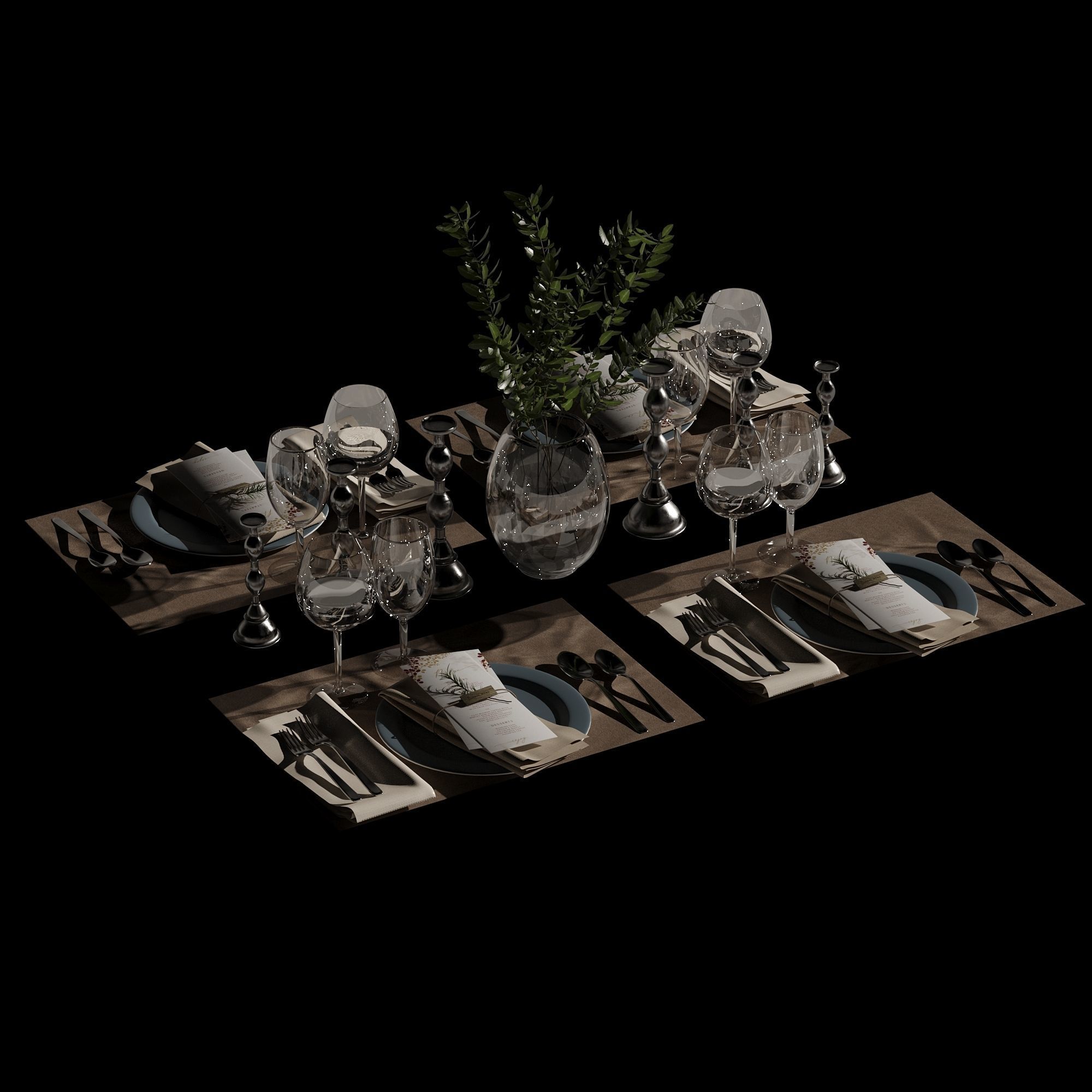 Table setting 01 3D model_28