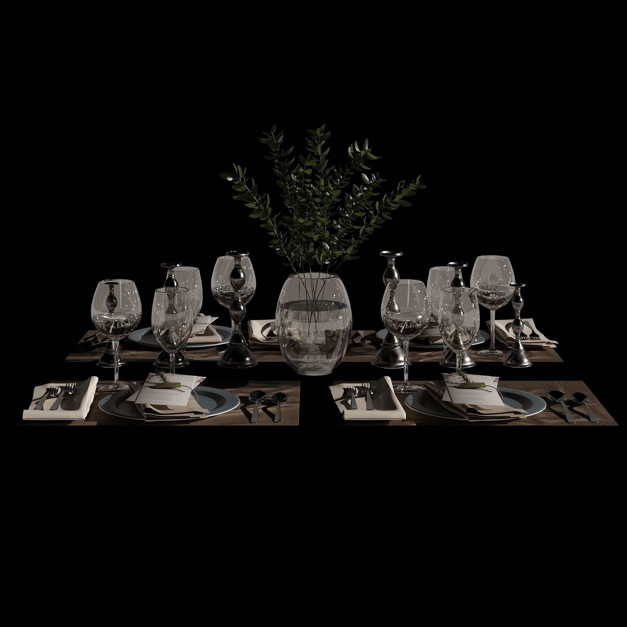 Table setting 01 3D model_23