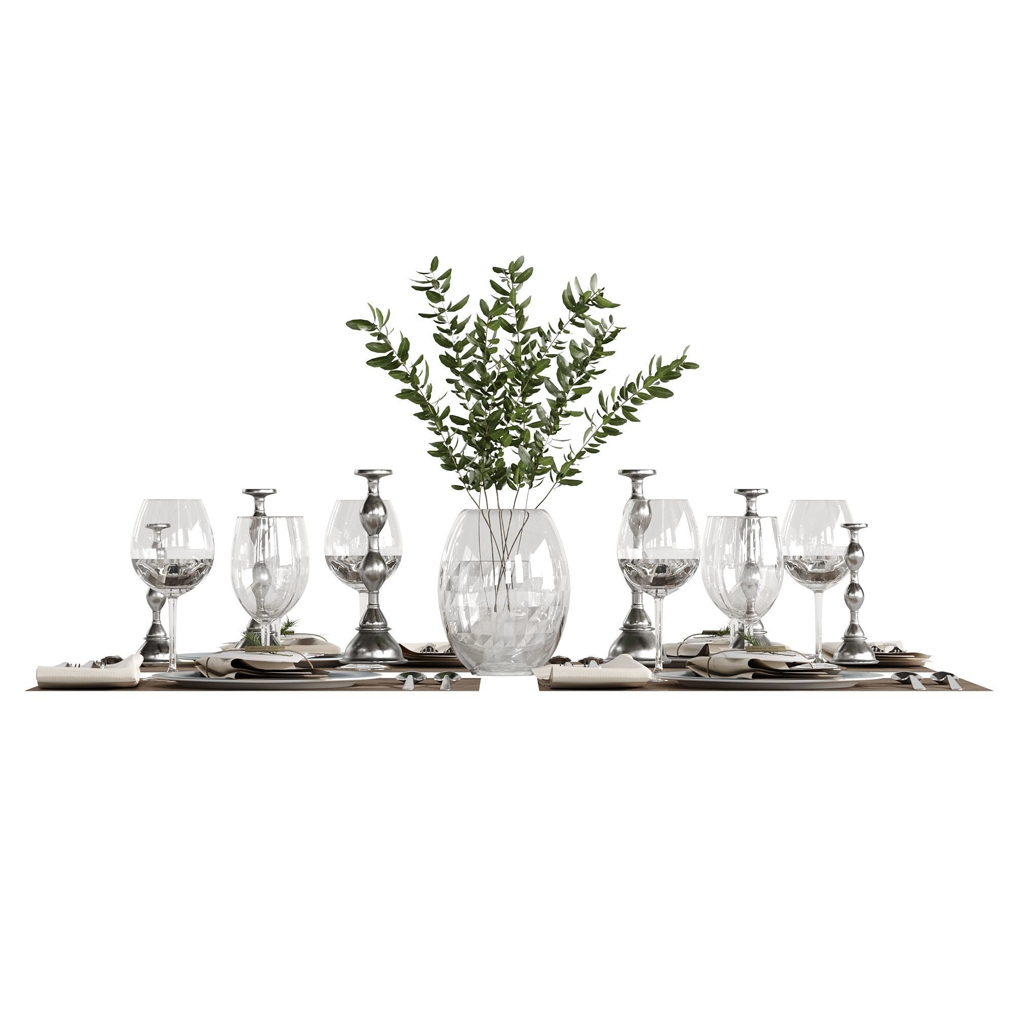 Table setting 01 3D model_5