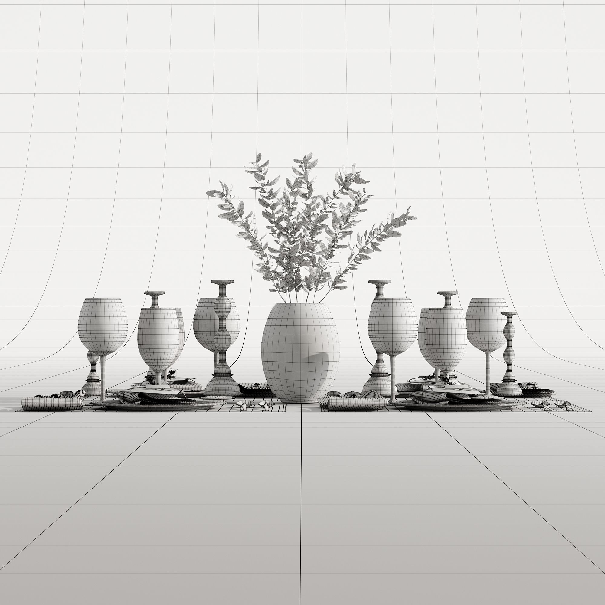 Table setting 01 3D model_26