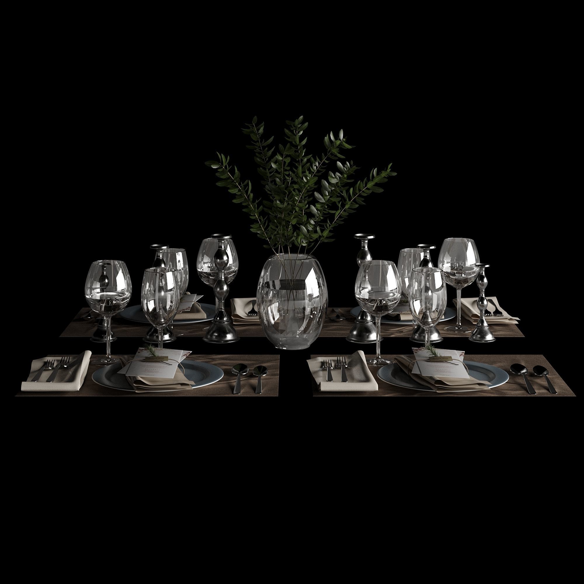 Table setting 01 3D model_46