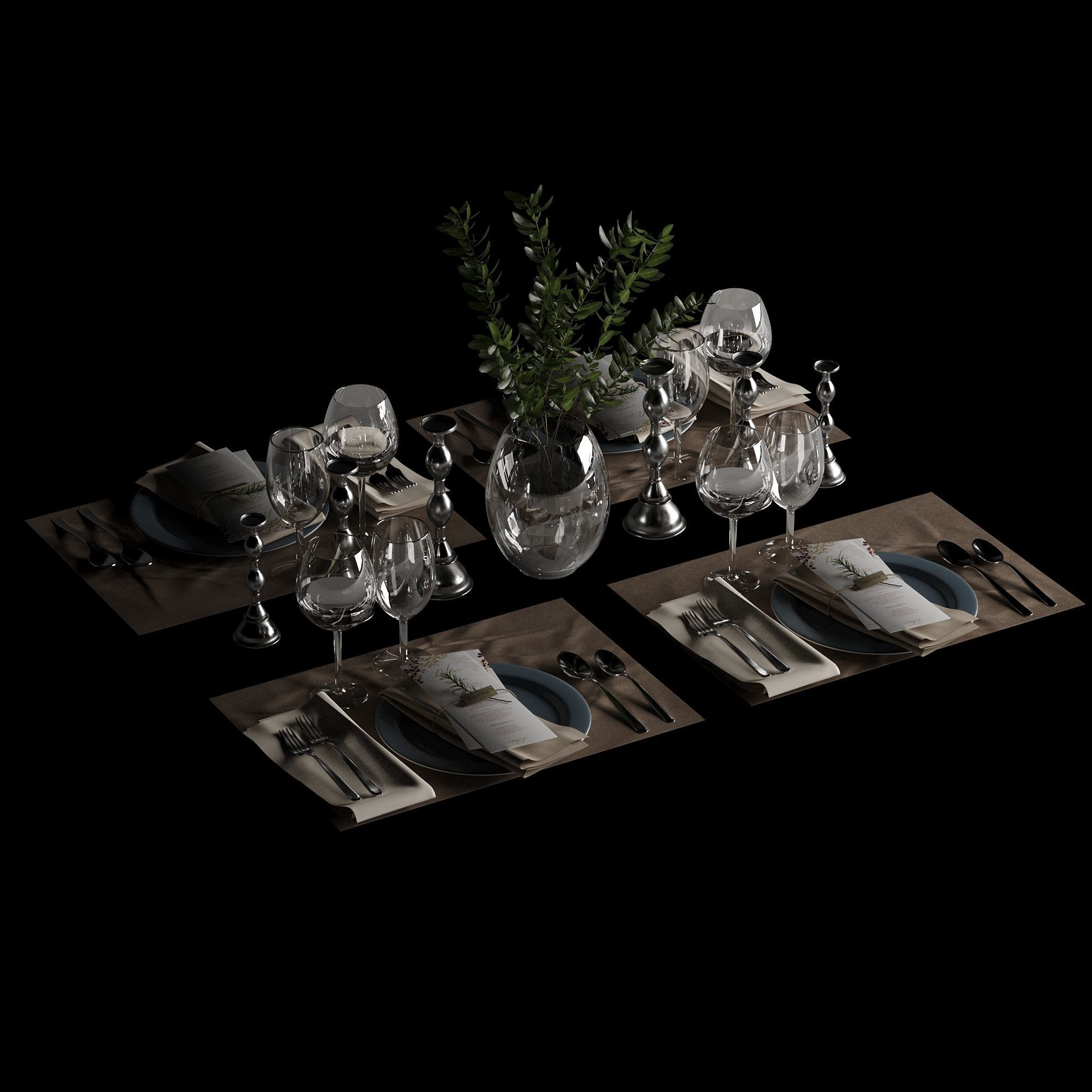 Table setting 01 3D model_49