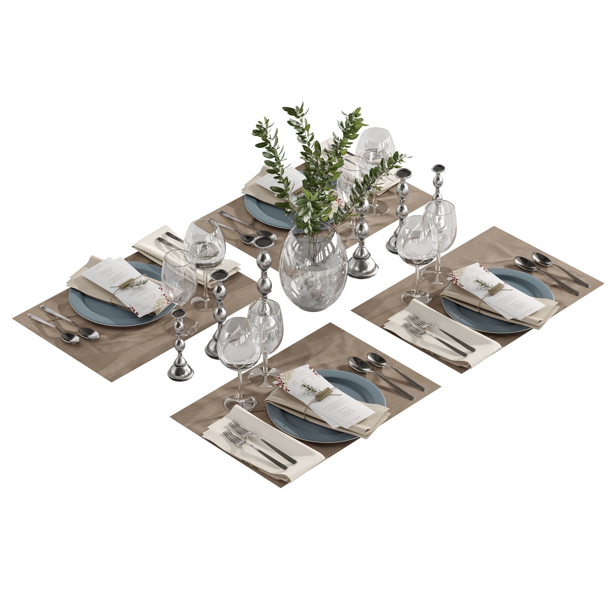 Table setting 01 3D model_9