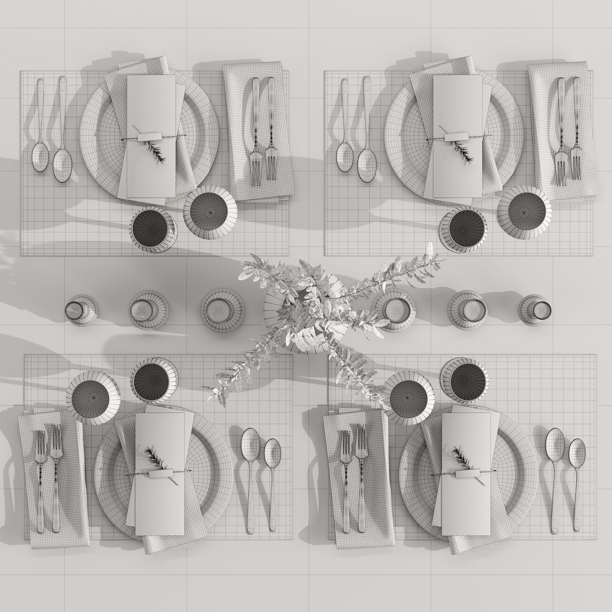 Table setting 01 3D model_39