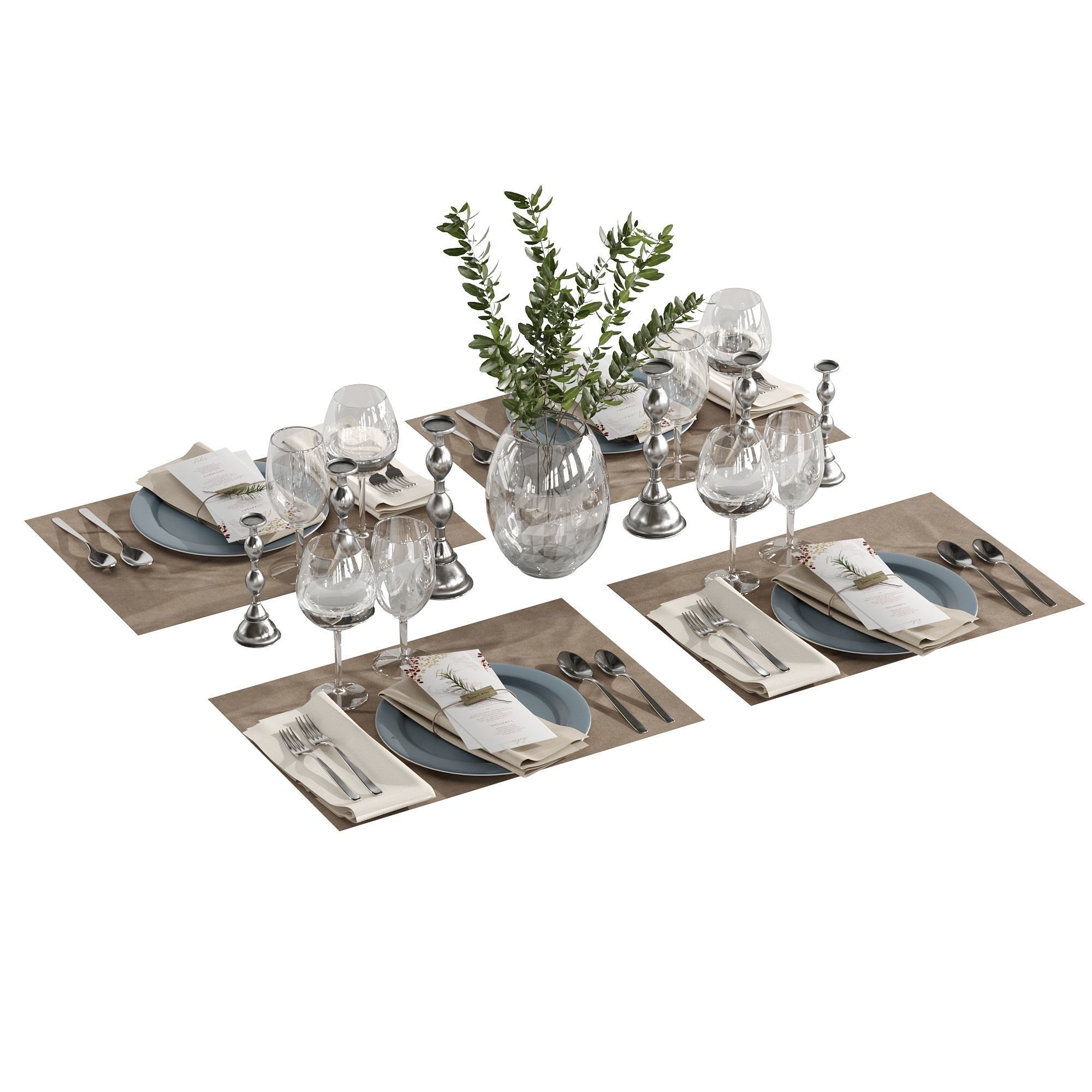 Table setting 01 3D model_8