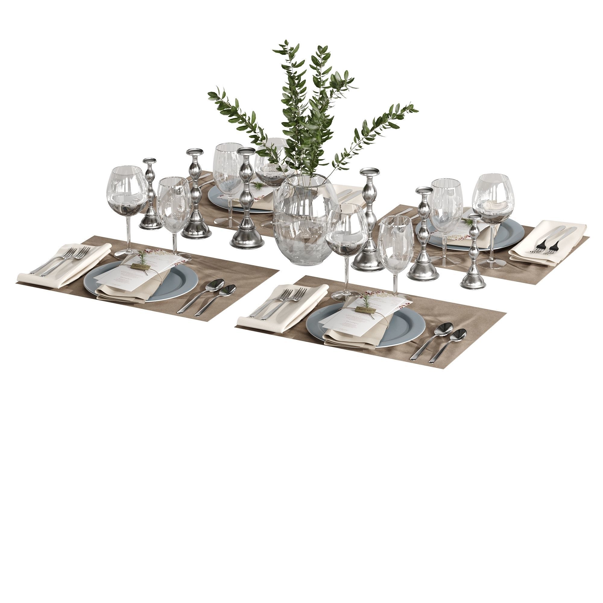 Table setting 01 3D model_10