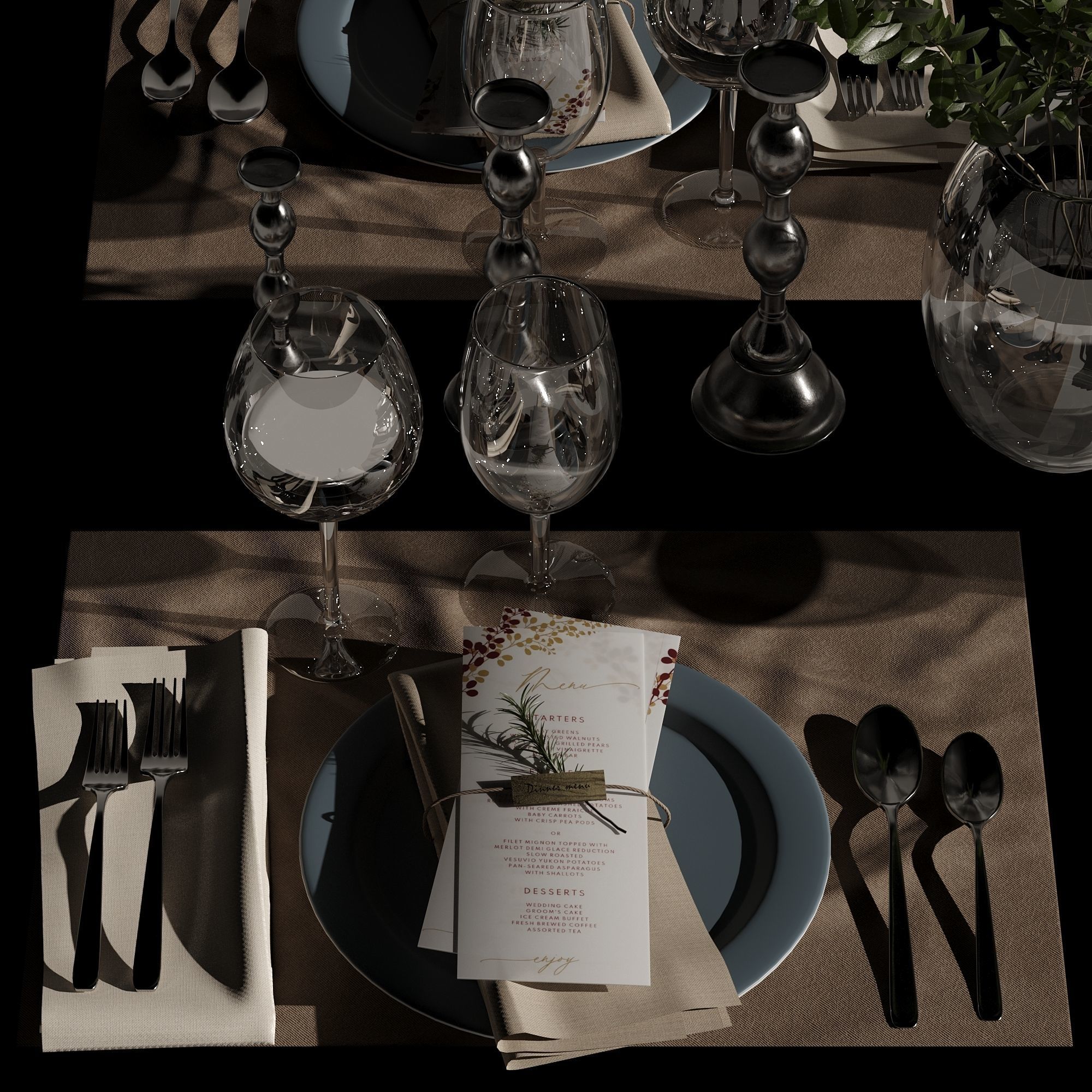 Table setting 01 3D model_27