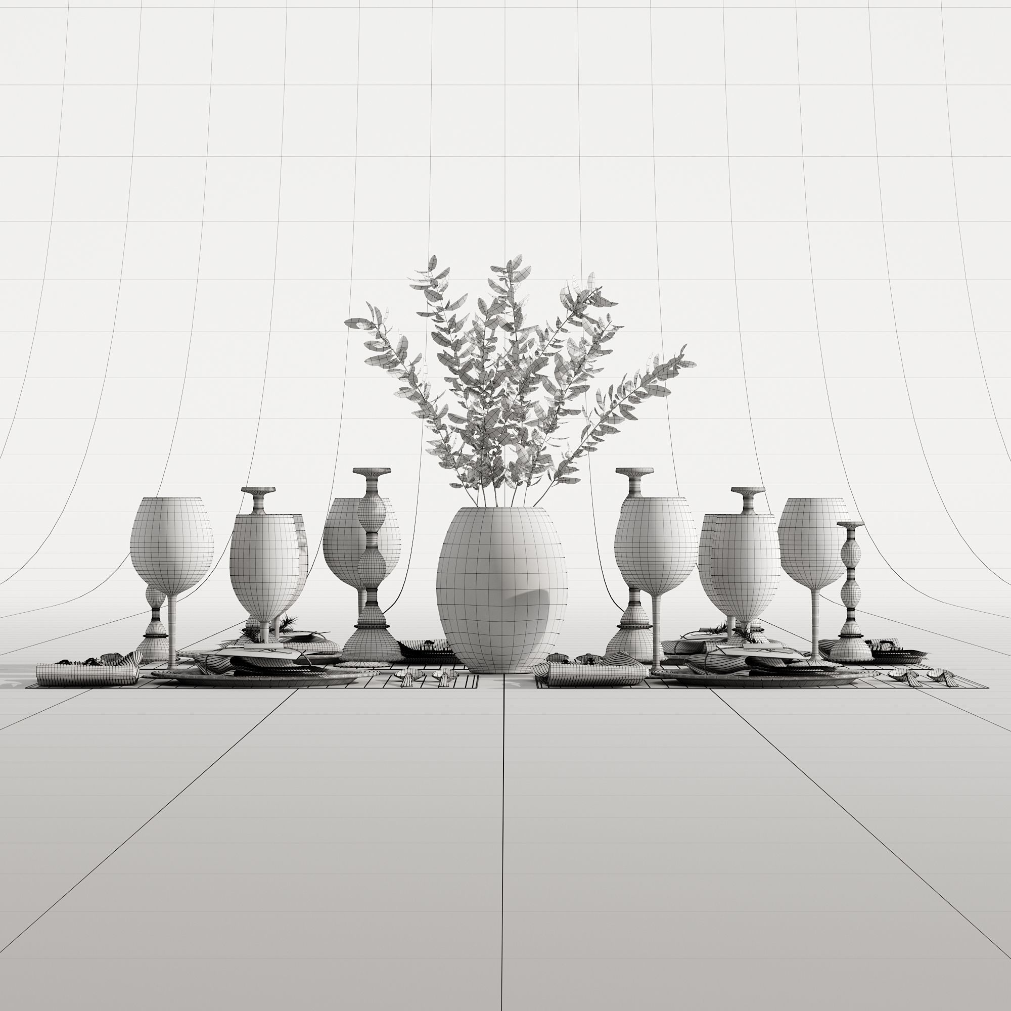 Table setting 01 3D model_45