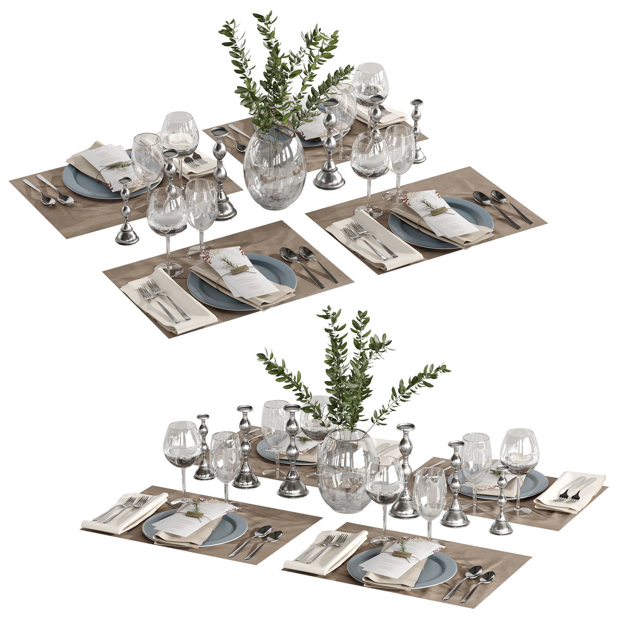 Table setting 01 3D model_2