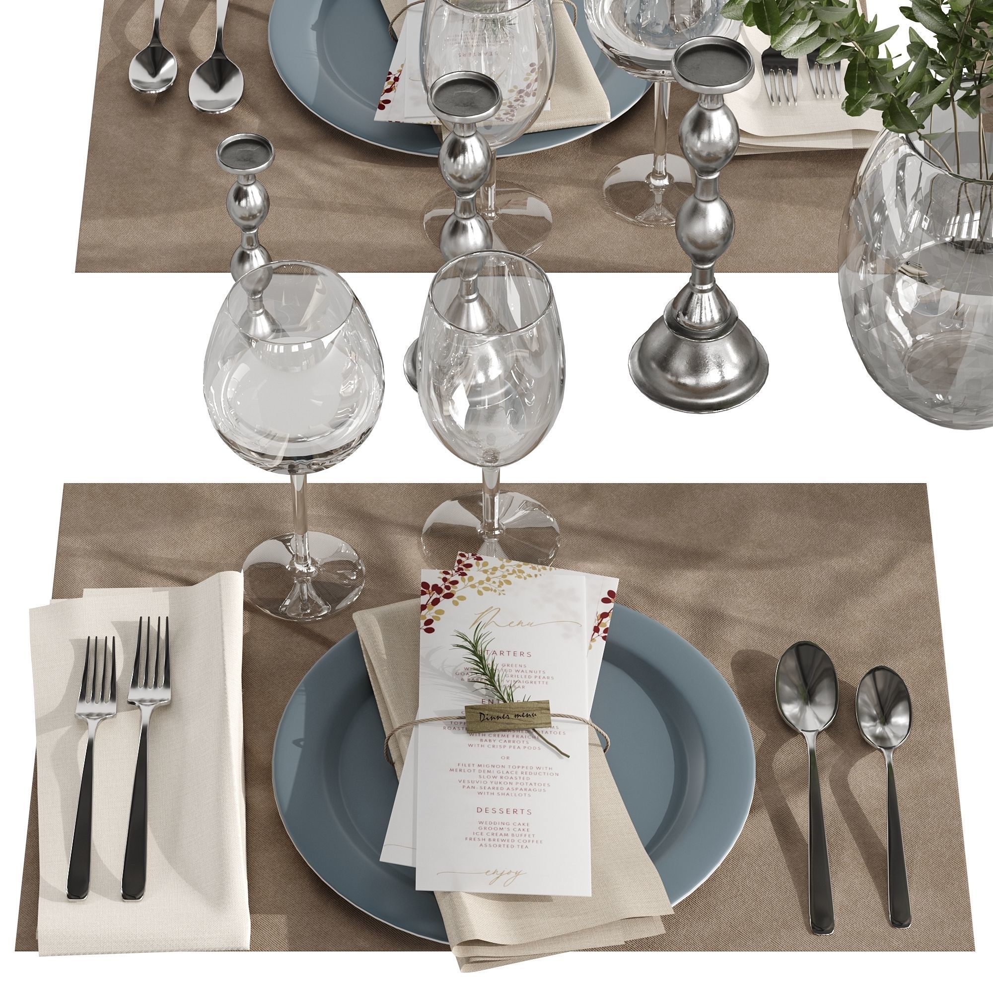 Table setting 01 3D model_7