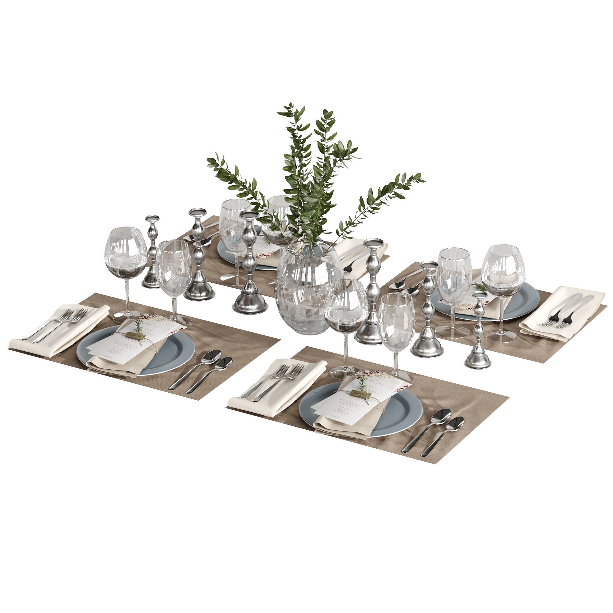 Table setting 01 3D model_13