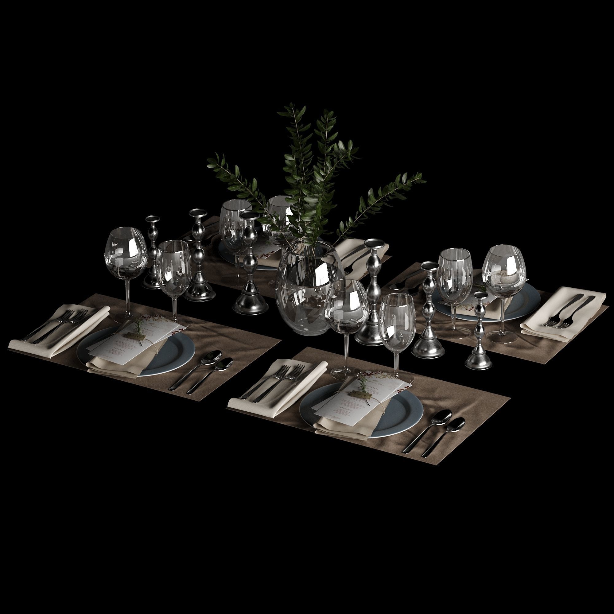 Table setting 01 3D model_54