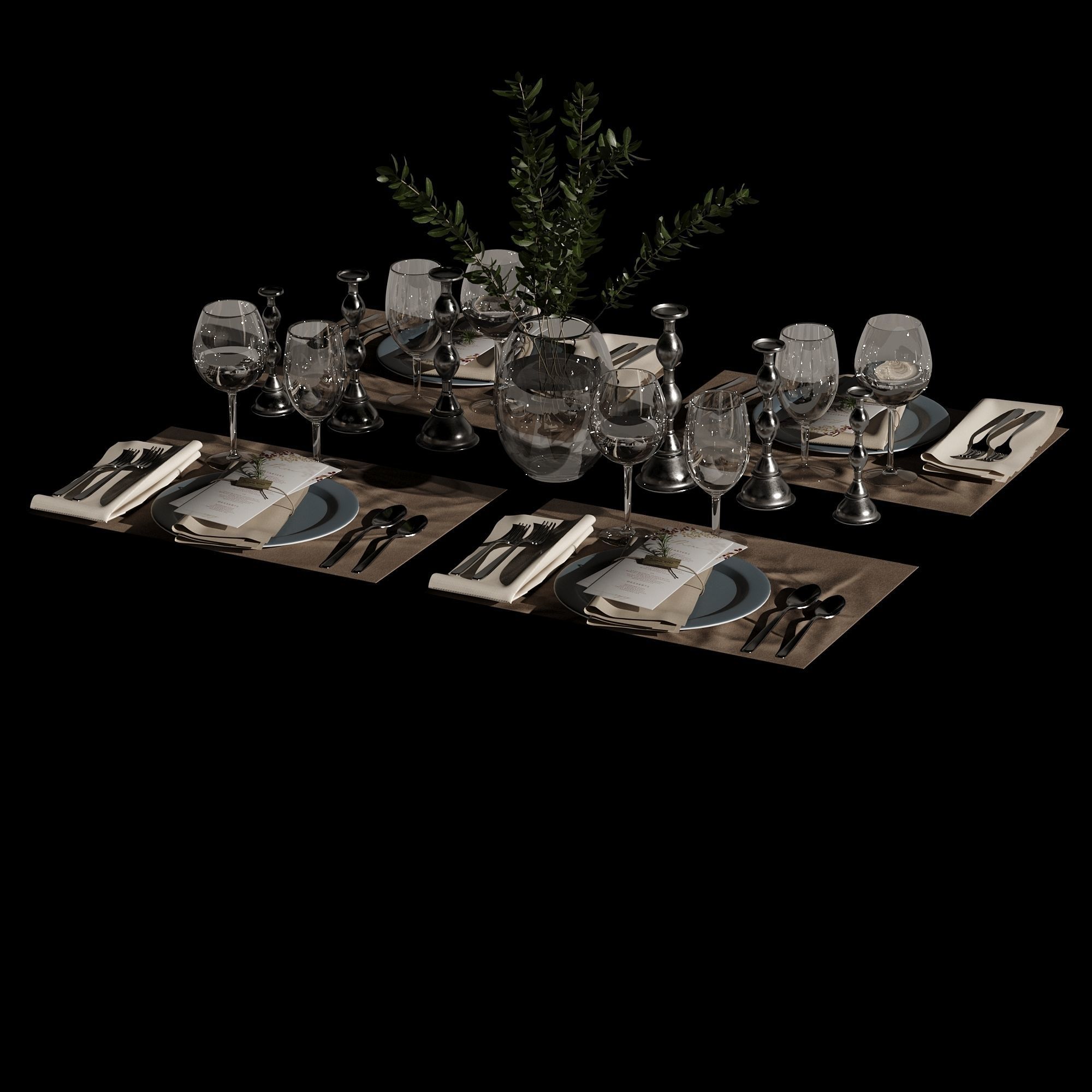 Table setting 01 3D model_30