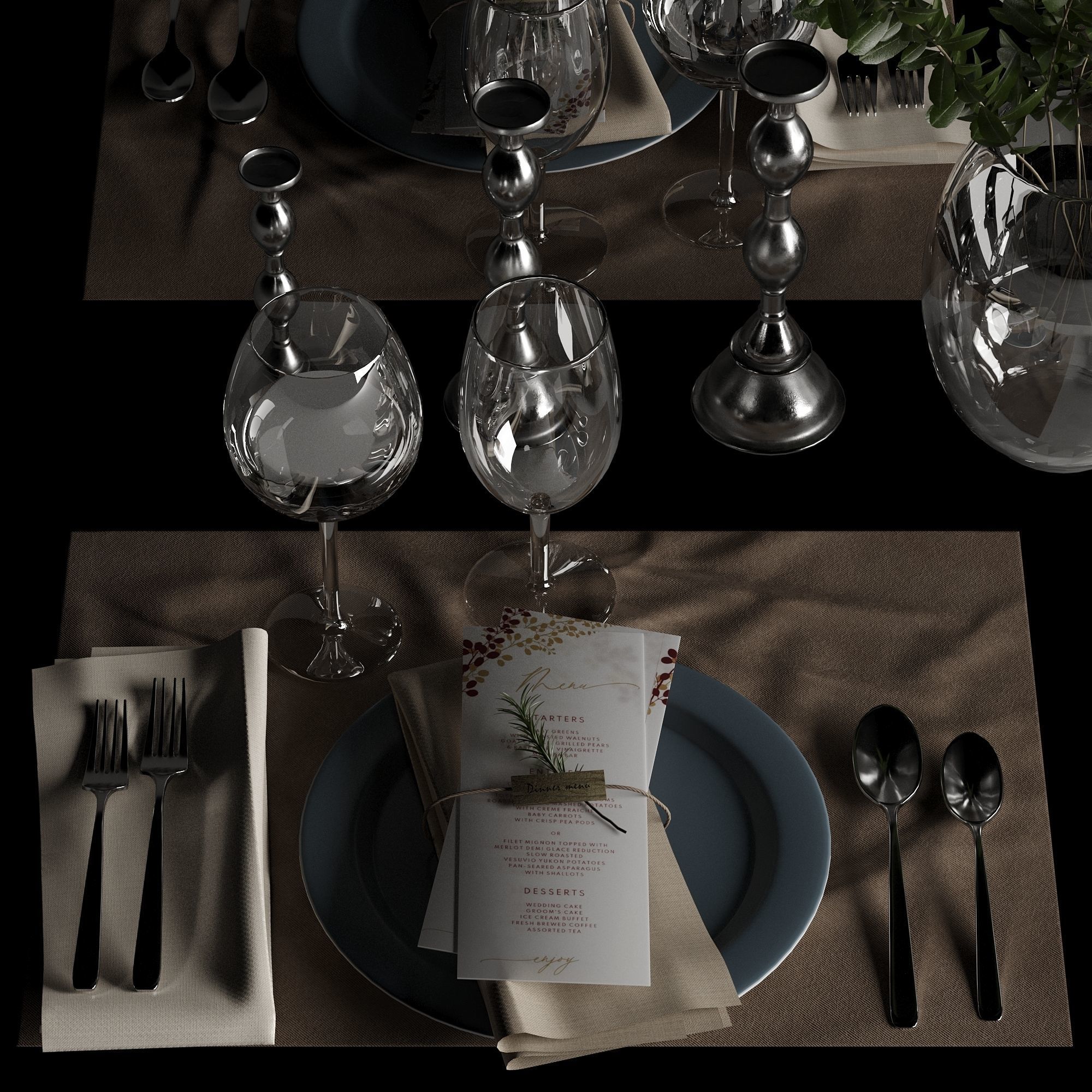 Table setting 01 3D model_48