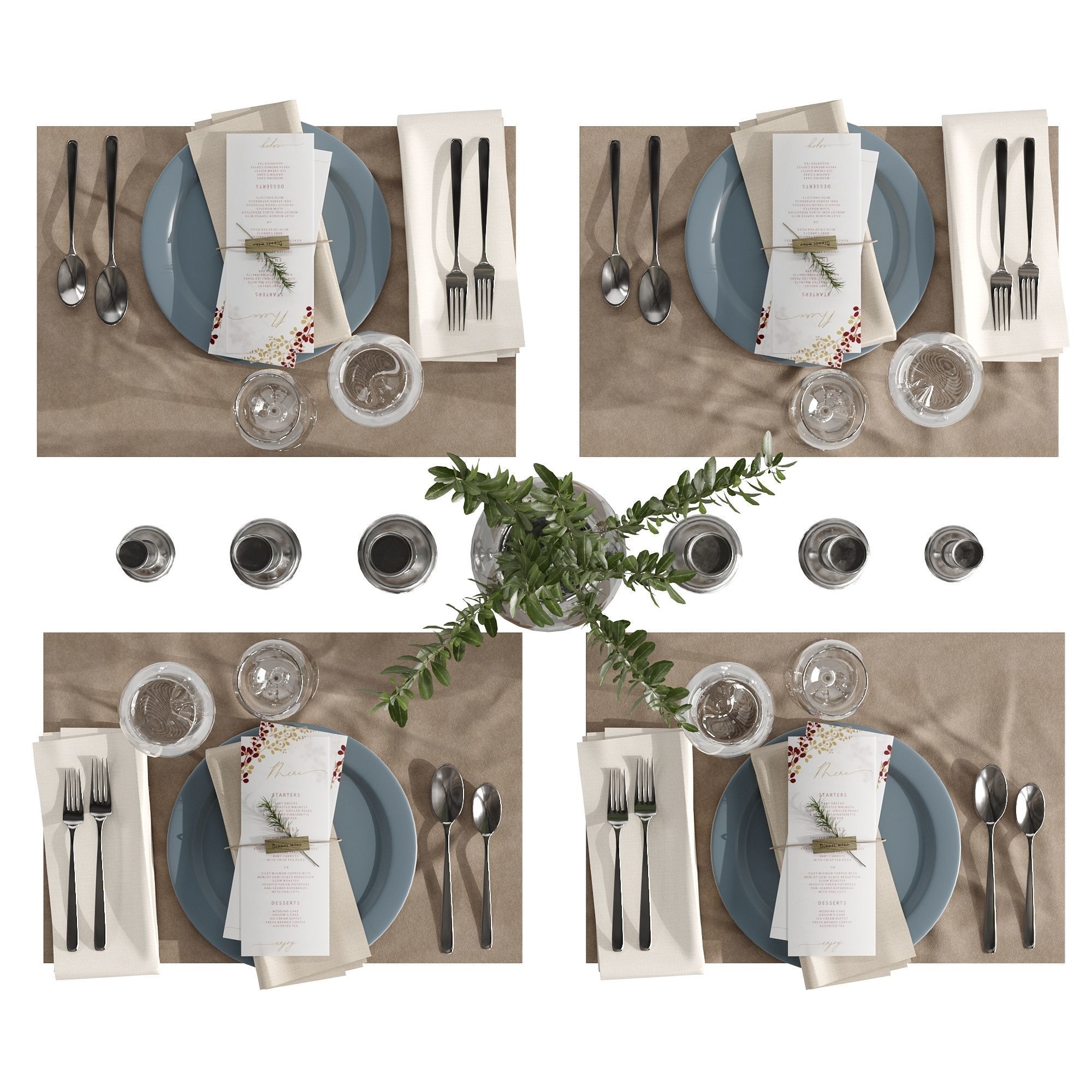 Table setting 01 3D model_12