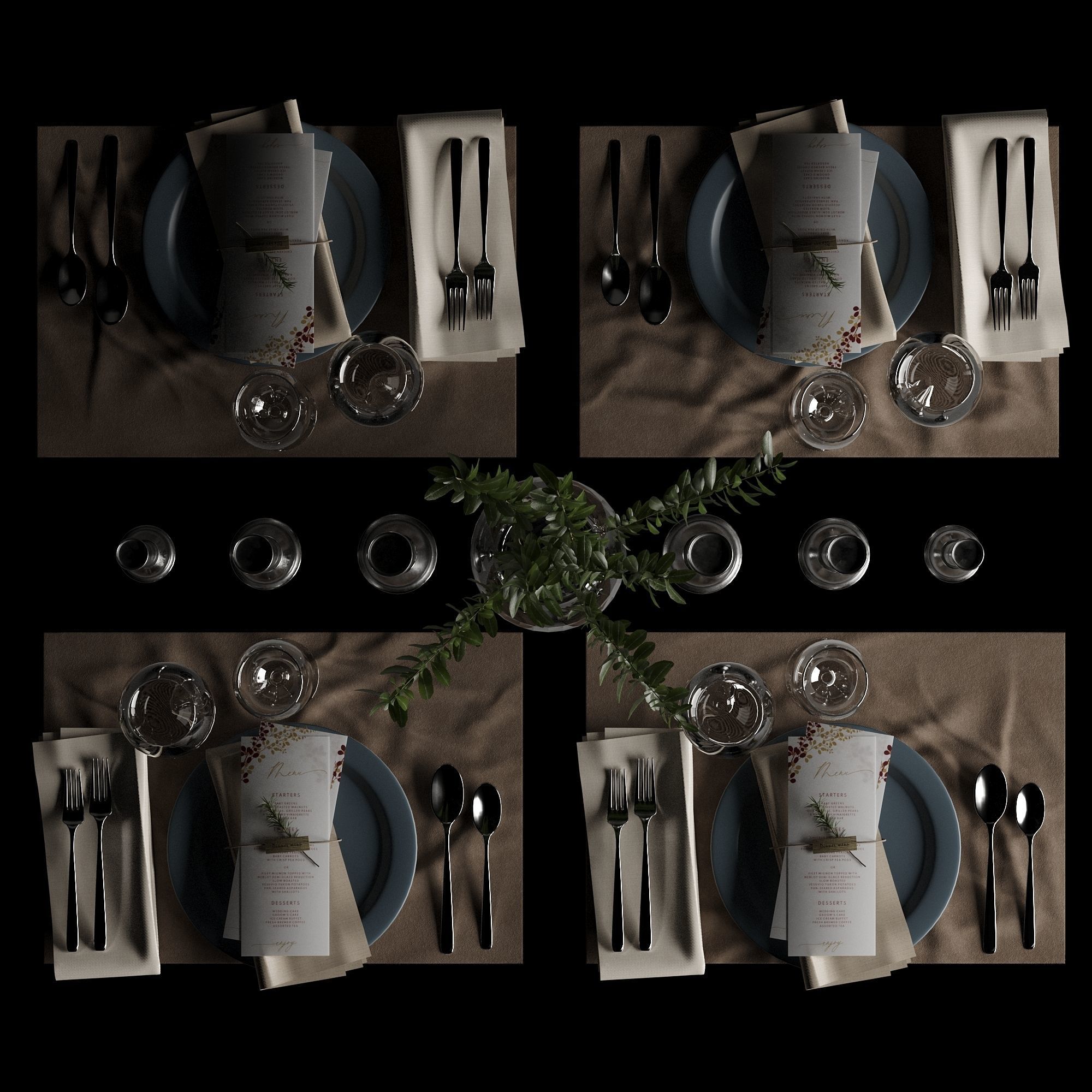 Table setting 01 3D model_53