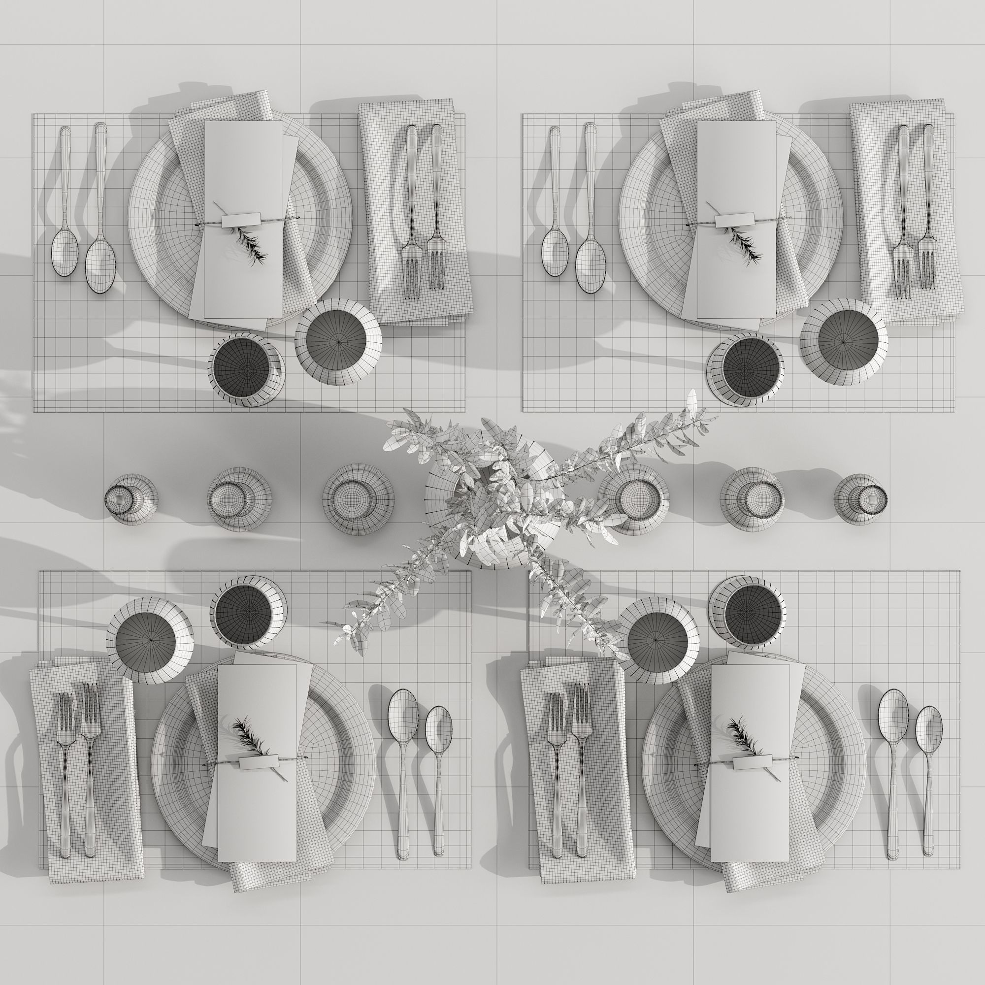 Table setting 01 3D model_19