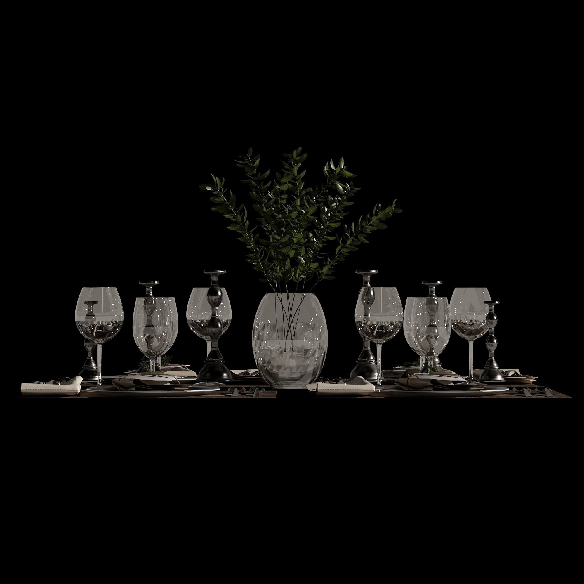 Table setting 01 3D model_25