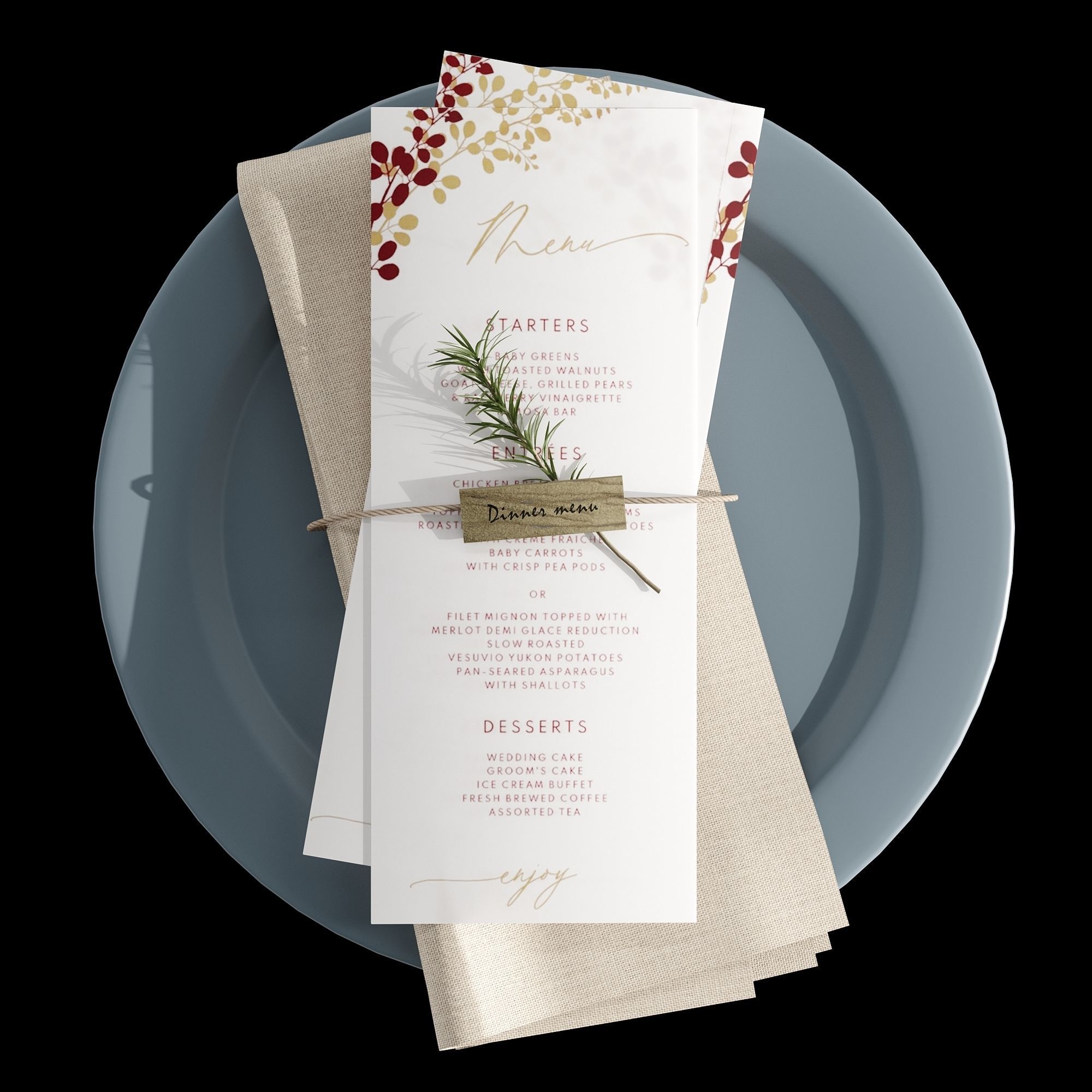 Table setting 01 3D model_41