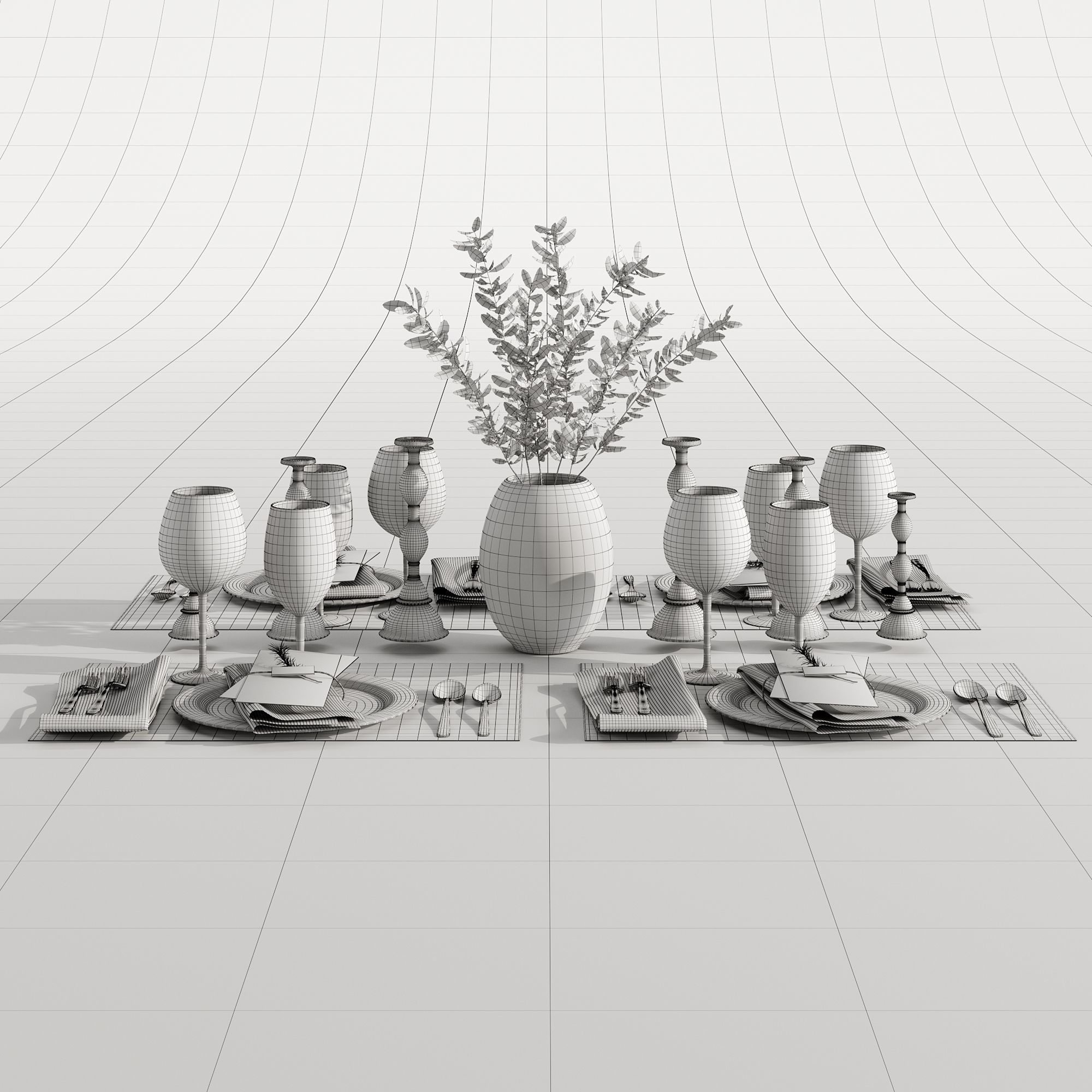 Table setting 01 3D model_24