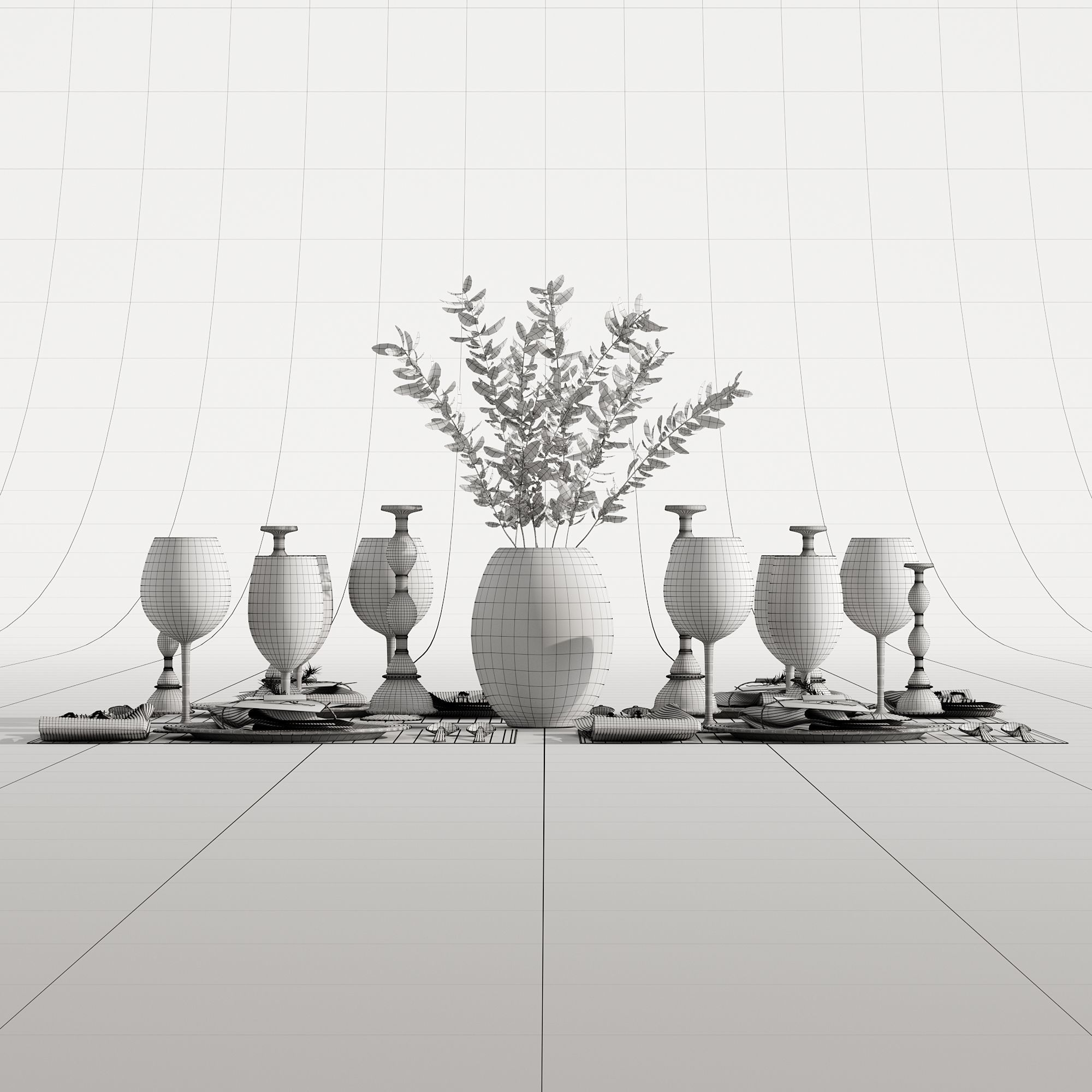 Table setting 01 3D model_6