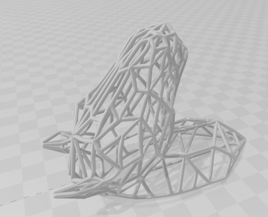 printready WireframeHorse Wall decoration Artwork 3D print model_5